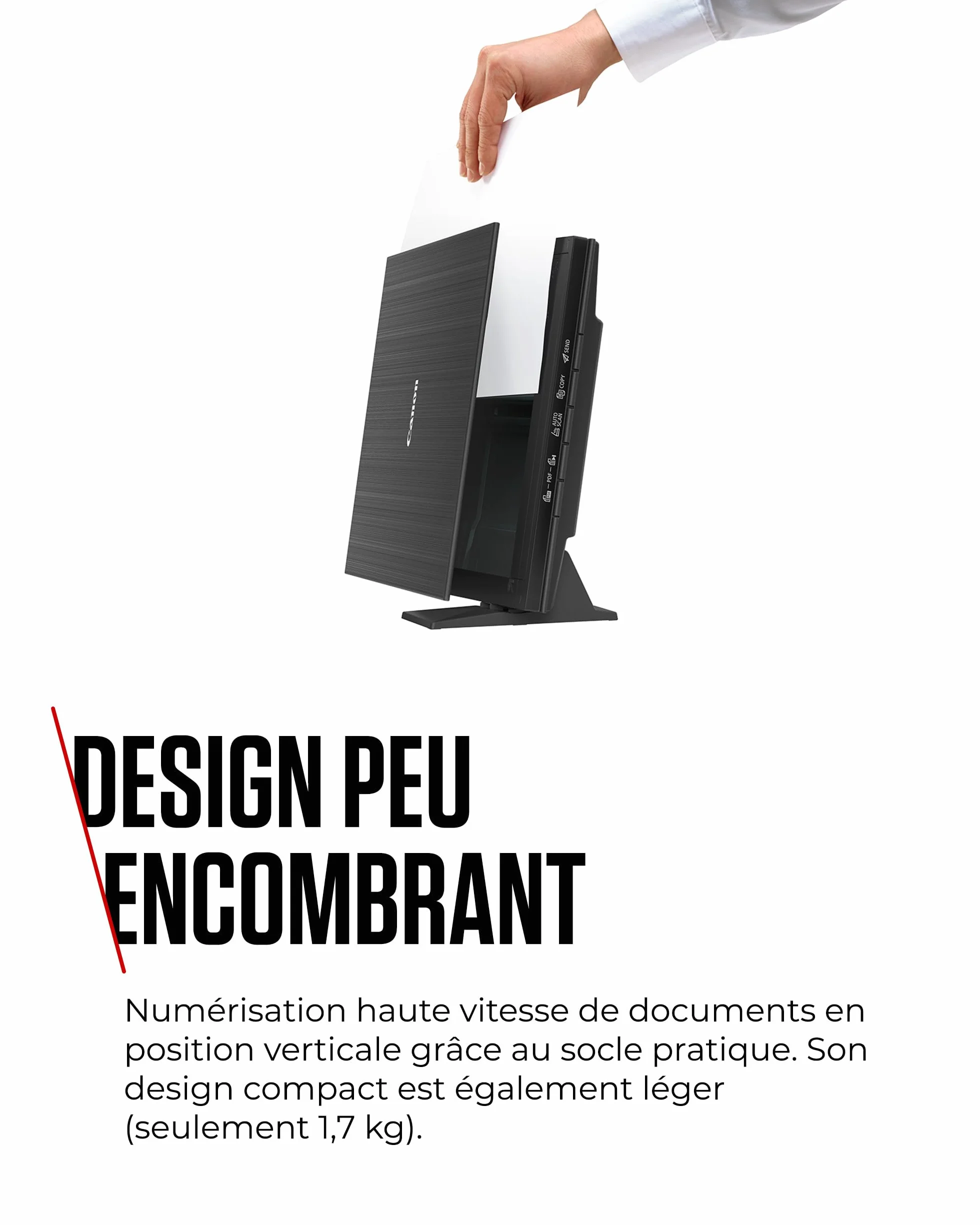 Canon LiDE 400 Scanner de Documents Noir USB Type-C