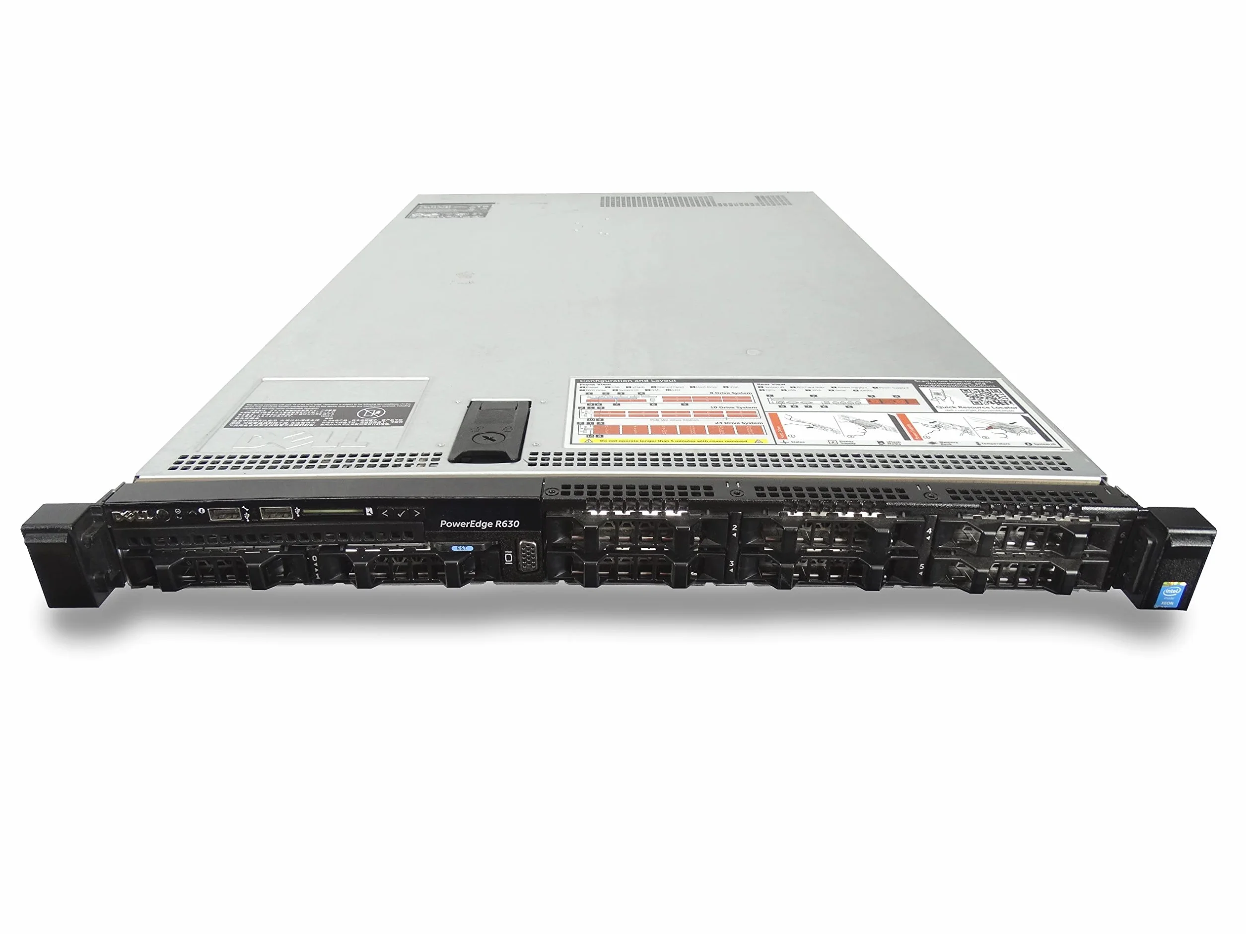 Dell R630 Serveur rack 8x SFF 2x Xeon 12-Core E5-2678 V3 128 Go RAM DDR4 2x 900 Go SAS H730 Ctrl 4x LAN 1000 2xPSU Windows Server std 2022