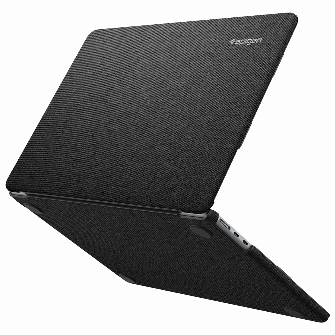 Spigen Urban Fit Coque Compatible MacBook Air 13 Pouces M5 (2026) M4/M3/M2 (2025-2022) Étui Tricot Noir