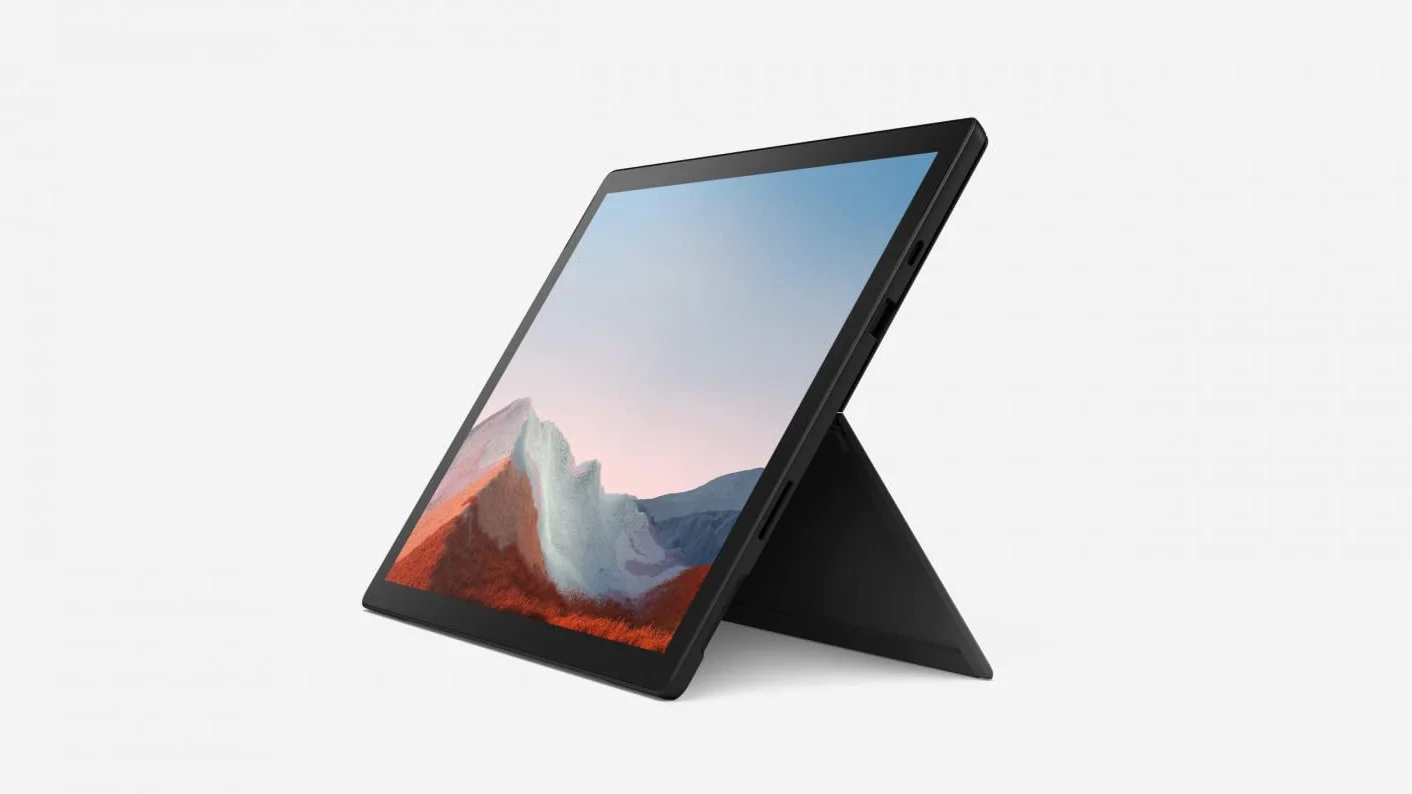 Microsoft Surface Pro 7+ 12,3 pouces Intel Core i5-1135G7 8 Go RAM 256 Go SSD Noir Reconditionné