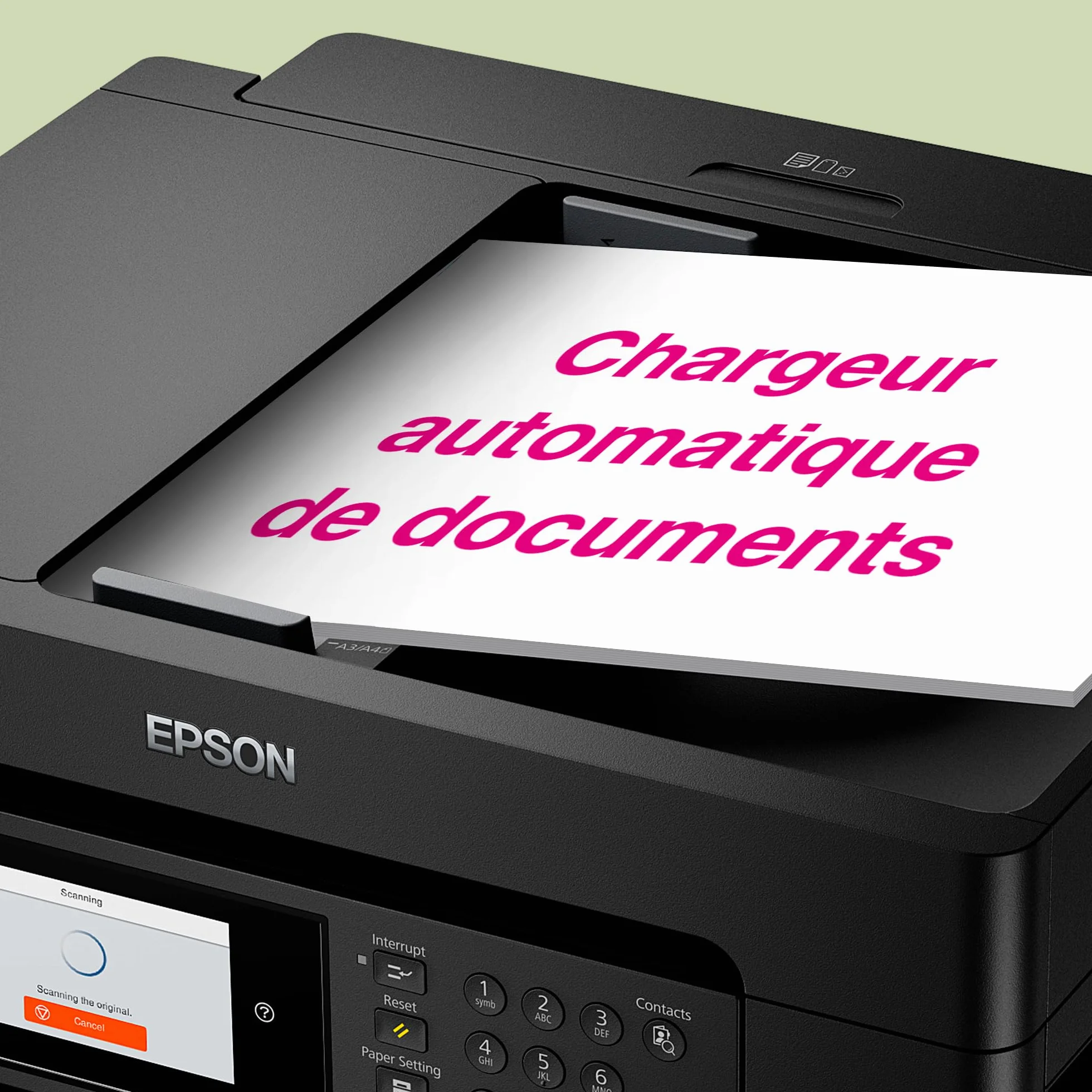 EPSON WorkForce WF-7840DTW Imprimante A3+ 4-en-1 recto-verso WiFi Direct Ethernet PrecisionCore 25ppm Noir 12ppm Couleur