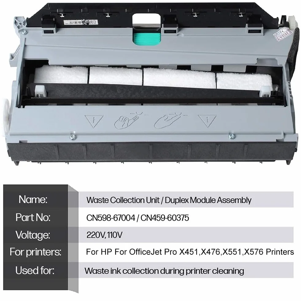 Bac de récupération d'encre pour HP Officejet Pro X451dn X451dw X476dw X551dw X576dw