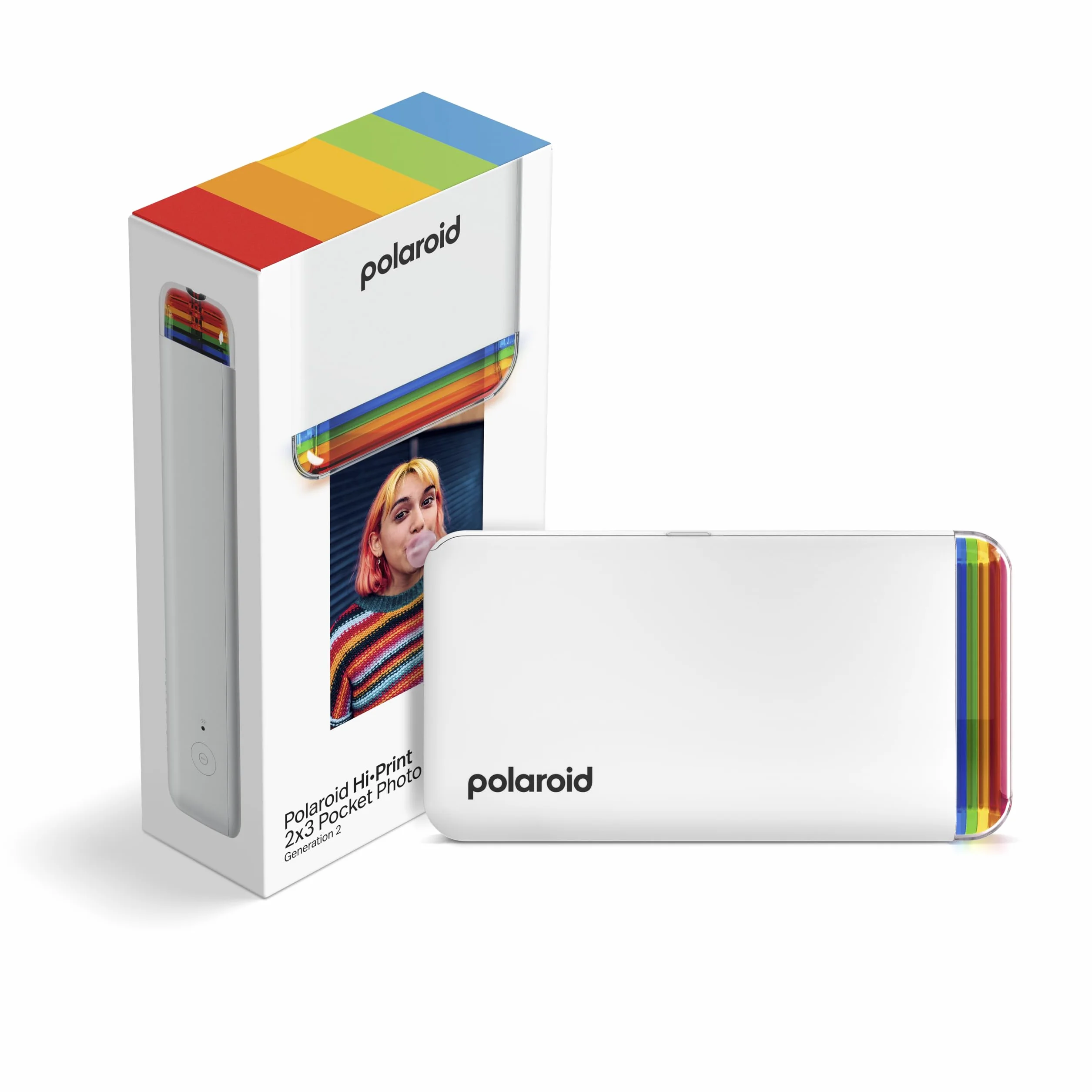 Polaroid Hi-Print 2nd Generation Imprimante Portable 2x3 Bluetooth Sublimation Blanc