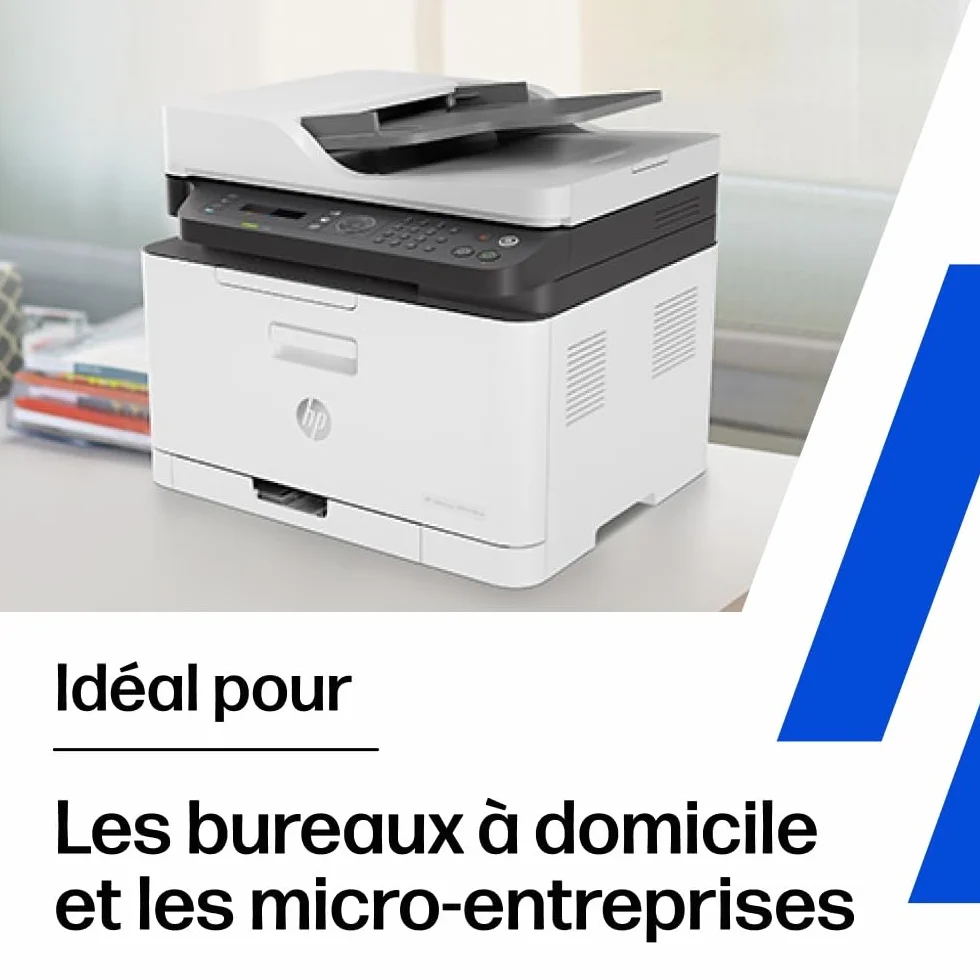 HP Color Laser MFP 179fnw Imprimante multifonction couleur A4 Wi-Fi Ethernet USB 2.0 18 ppm noir et blanc 4 ppm couleur blanche