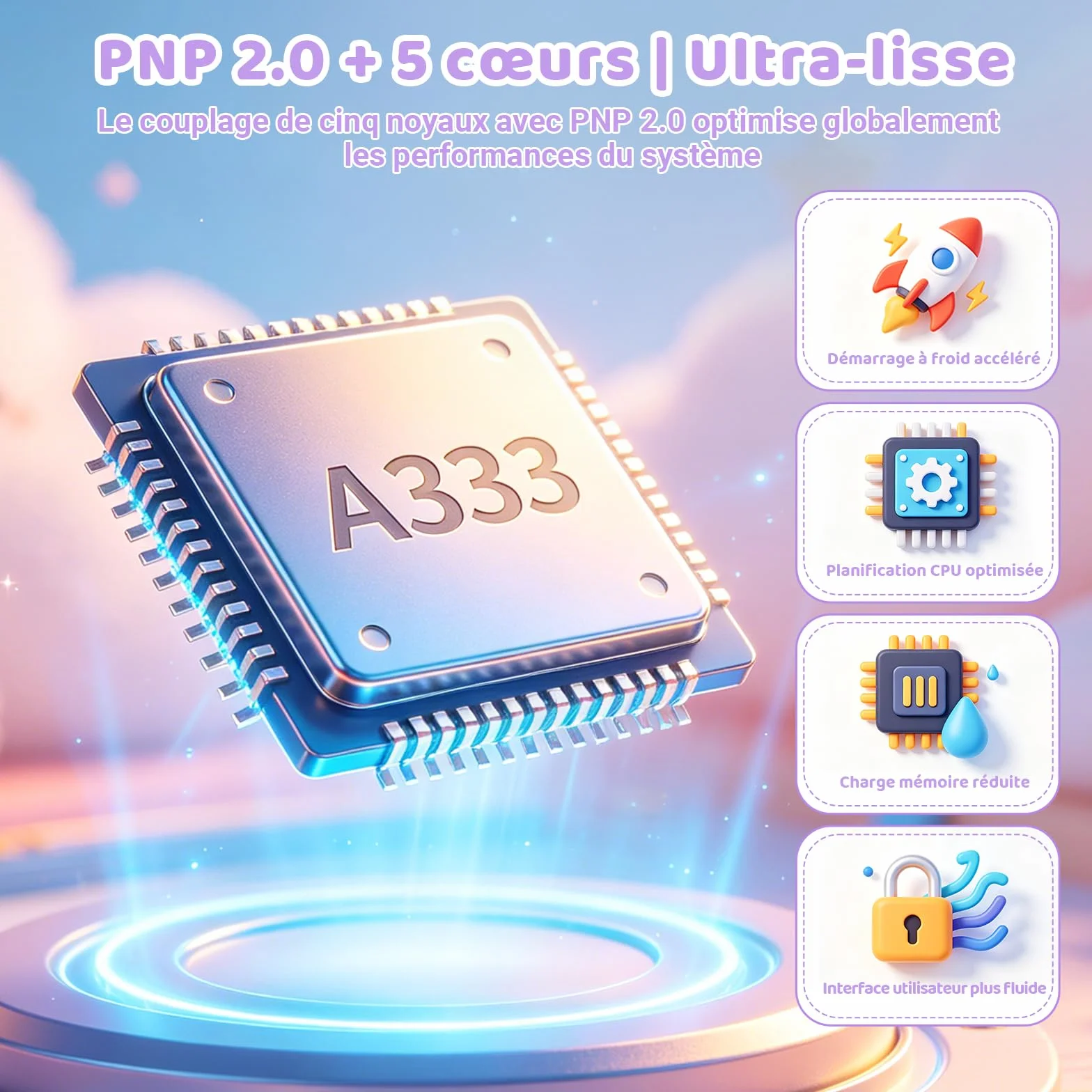 Tablette Enfants 10 Pouces Android 16, 24Go+64Go Extensible 1To, 6000mAh, WiFi 6, BT 5.4, Violette