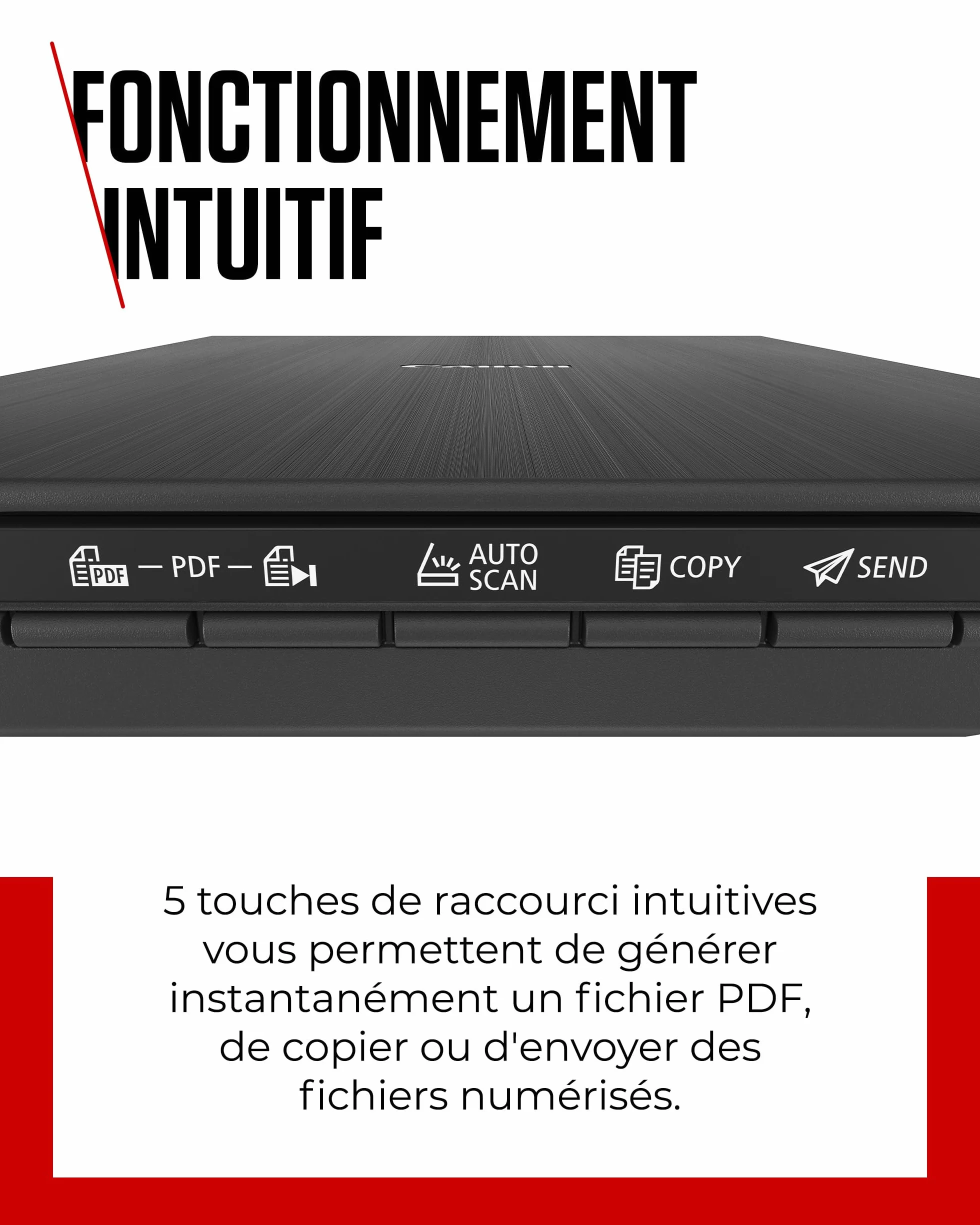 Canon LiDE 400 Scanner de Documents Noir USB Type-C