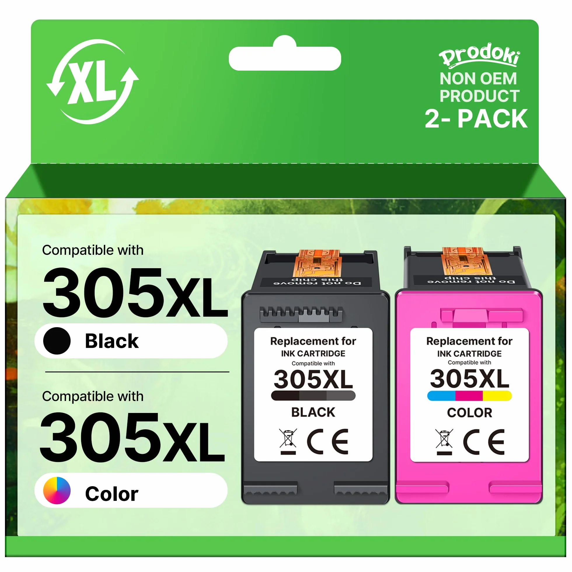 Cartouche d'encre HP 305 XL Noir et Couleur Remplacement pour HP DeskJet Envy