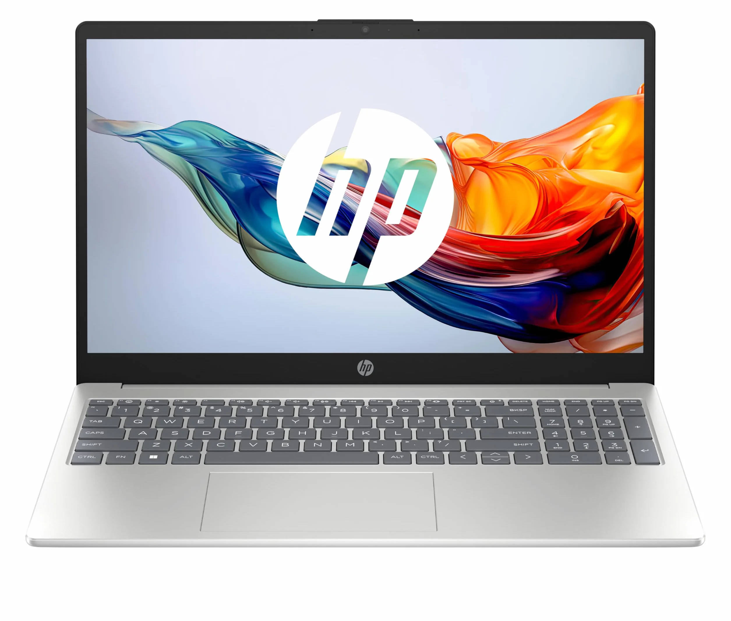 HP 15-fc0005sf Ordinateur Portable 15,6" FHD AMD Ryzen 5 7520U RAM 8 Go SSD 512 Go AMD Radeon Graphics Windows 11 Argent Clavier AZERTY