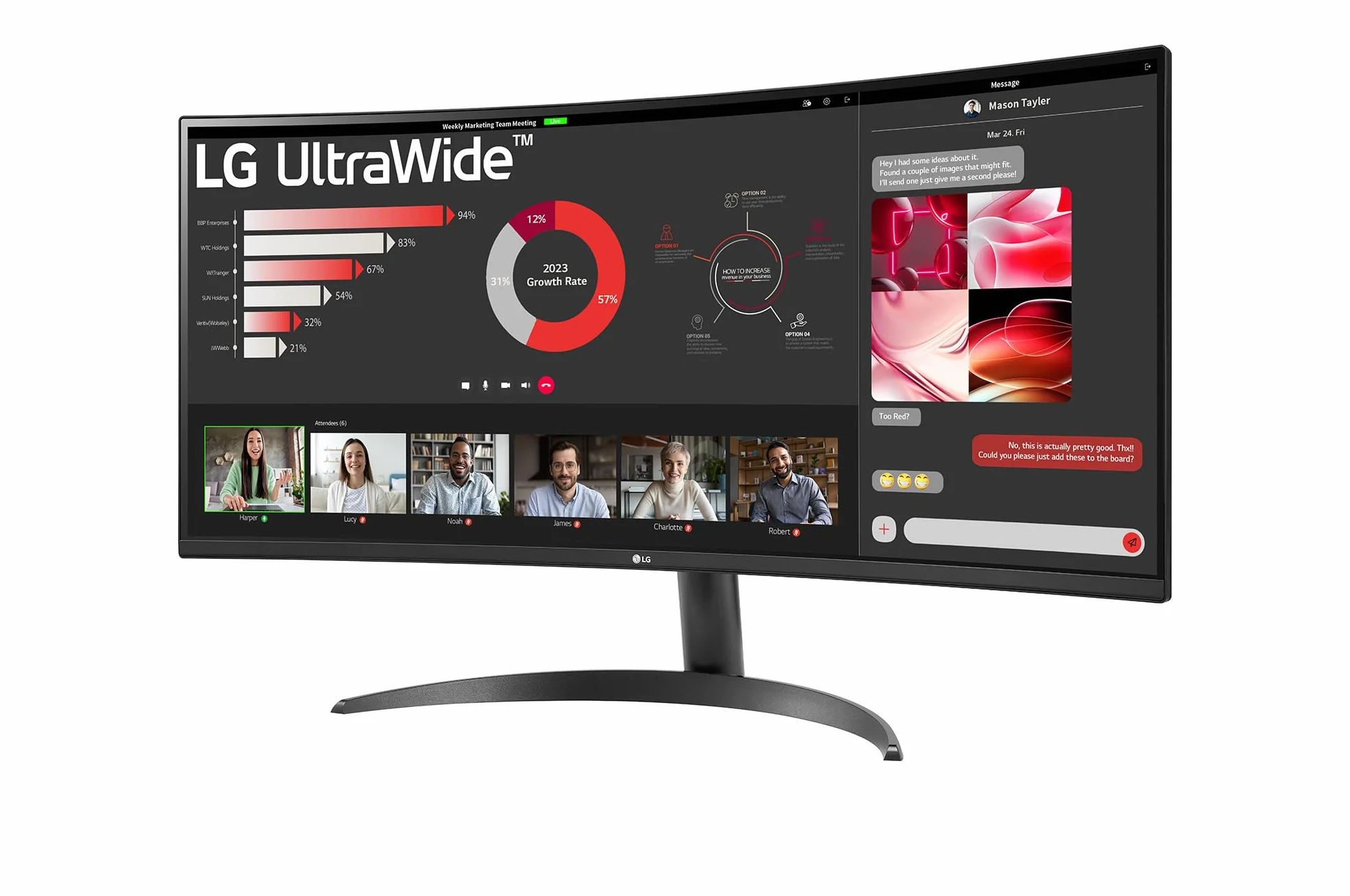 LG UltraWide 34WR50QK-B Ecran PC 34" VA QHD 3440x1440 100Hz HDR10 sRGB 90% Inclinable