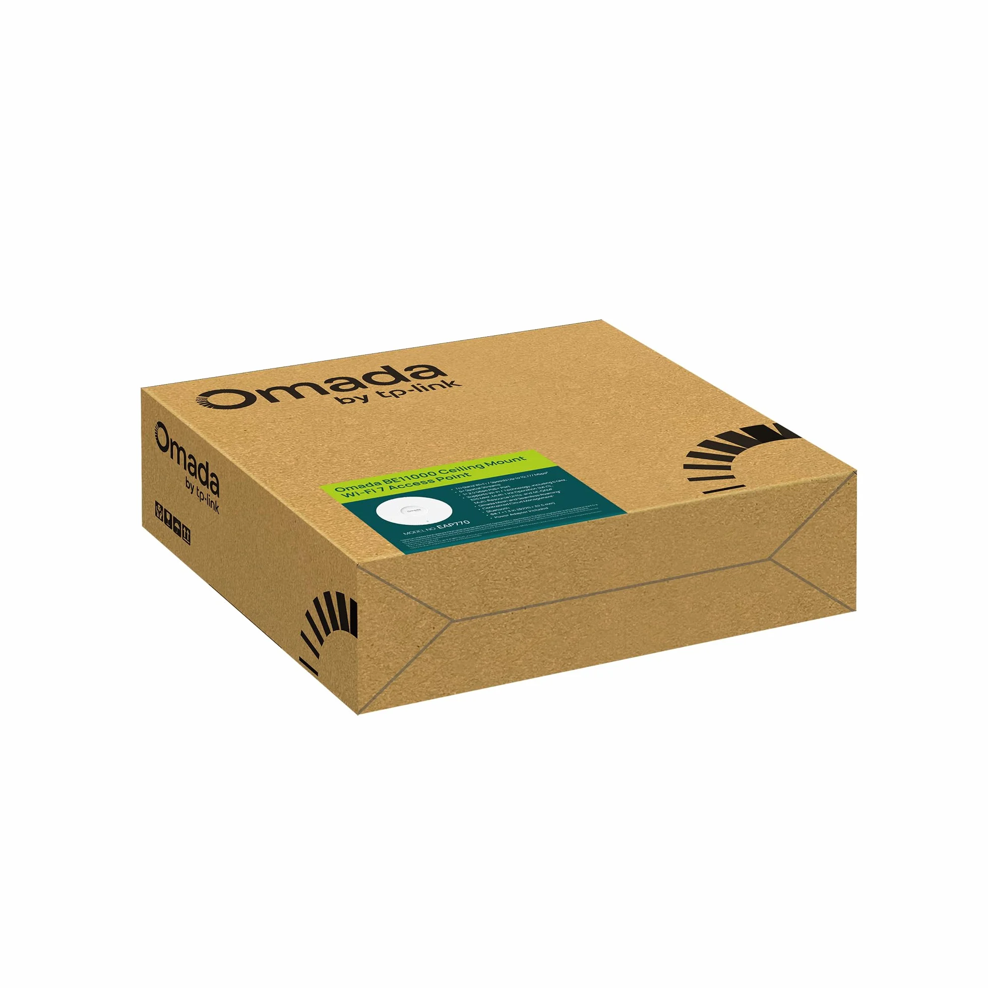 TP-Link Omada EAP770 Point d'accès Wi-Fi 7 BE9300 Tri-Band 6-Stream Port PoE+ 2,5G 320 MHz WPA3 Enterprise
