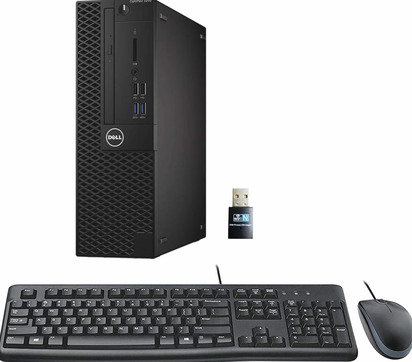 Dell Optiplex 3050 SFF Desktop Computer Intel Core i5-7500 8 Go RAM 256 Go SSD Wi-Fi Bluetooth Windows 11 Pro Reconditionné
