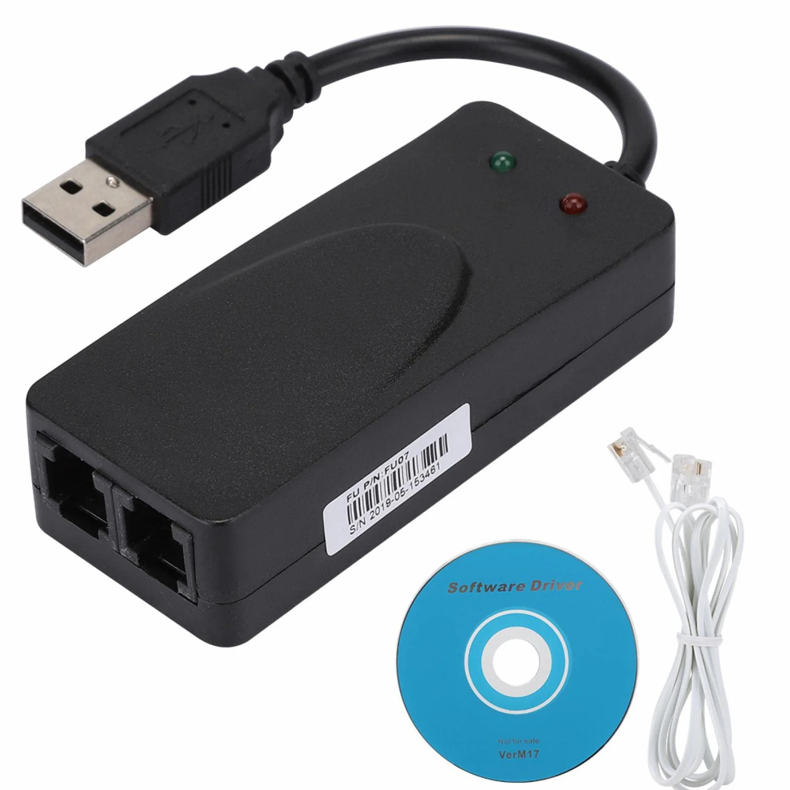 Modem Fax USB 2.0 56K Externe Plug and Play pour XP