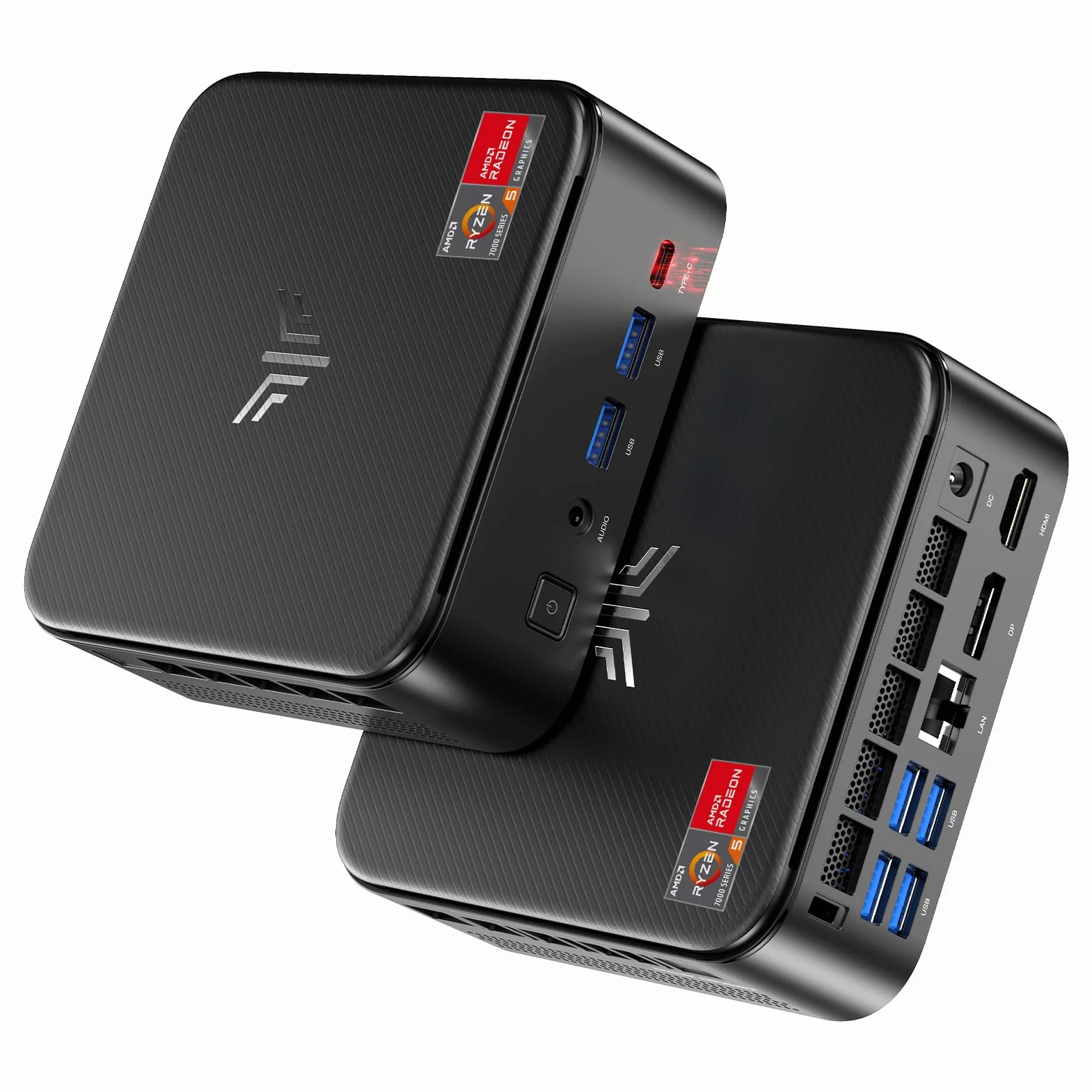 NiPoGi E3B Mini PC AMD Ryzen 5 7430U 16Go RAM 512Go SSD WiFi 6 BT 5.2 4K Triple Display VESA Supporté