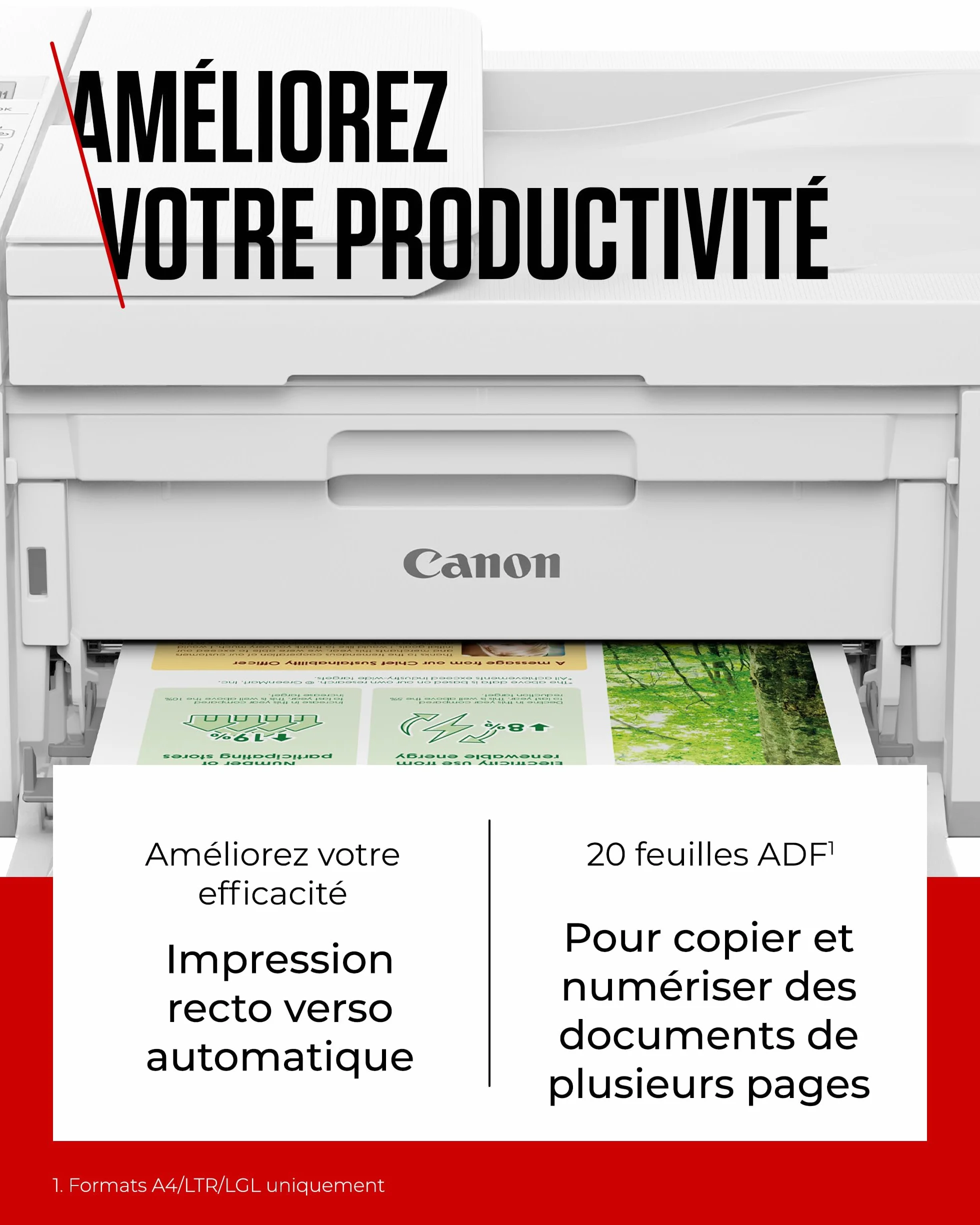 Canon PIXMA TR4750i Imprimante Couleur 4-en-1 WiFi Recto-Verso, CAD 20 Feuilles, Compatible PIXMA Print Plan