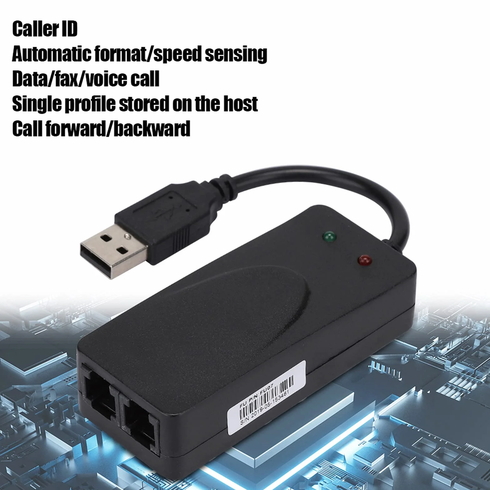 Modem Fax USB 2.0 56K Externe Plug and Play pour XP