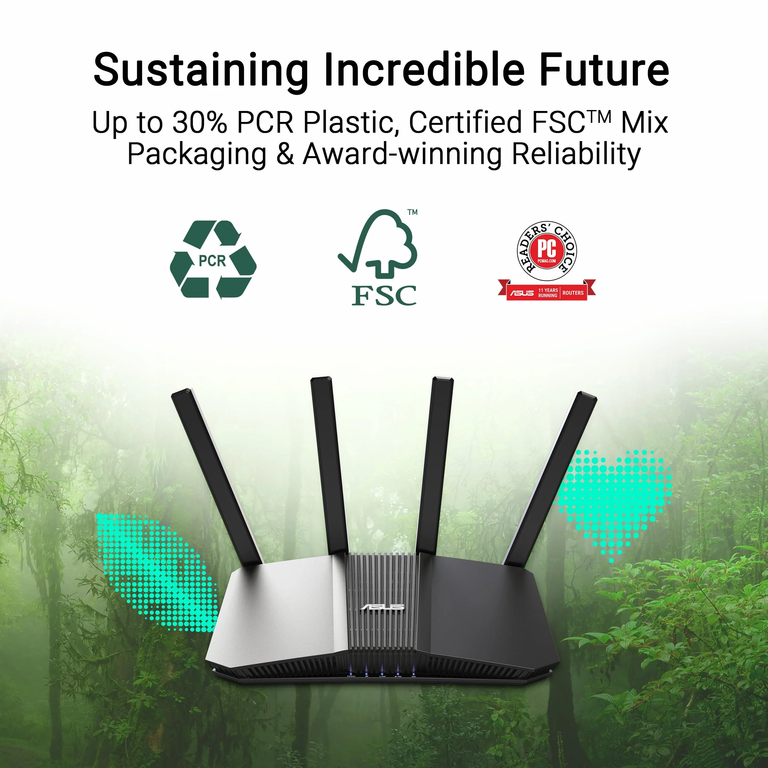 ASUS RT-BE58U V2 Routeur Wi-Fi 7 Double Bande 4K-QAM MLO Port WAN/LAN 2.5G Quatre Ports 1G Sécurité Réseau Niveau Commercial Contrôle Parental IoT VPN