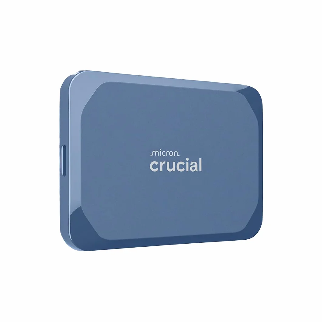 Crucial X10 2To Disque SSD Externe Portable USB-C 3.2 Gen2 2100Mo/s IP65 Bleu Mat