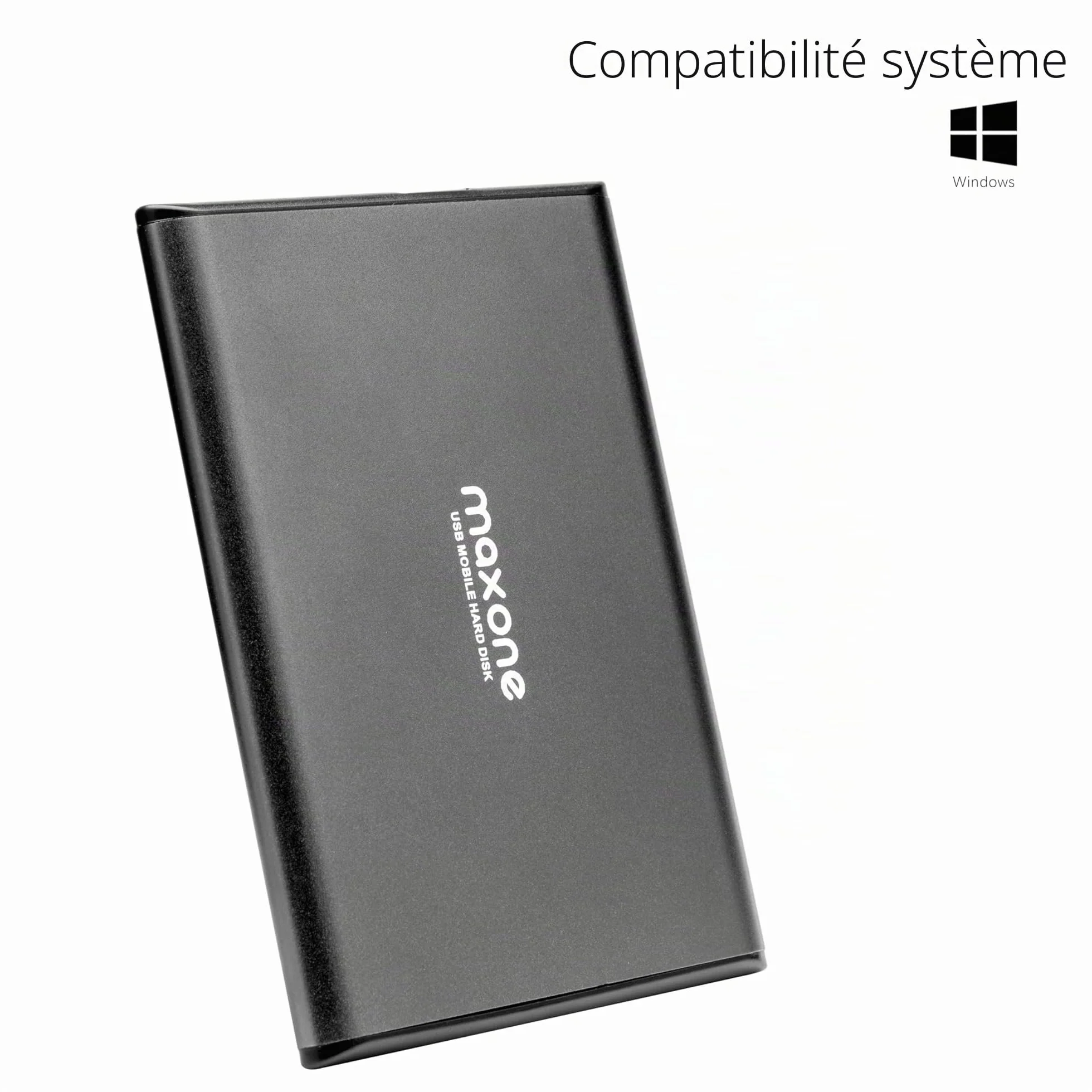 Disque dur Externe Portable 2.5'' USB 3.0 Ultra fin Tout-Aluminium 1000Go HDD pour PC Mac Xbox One PS4