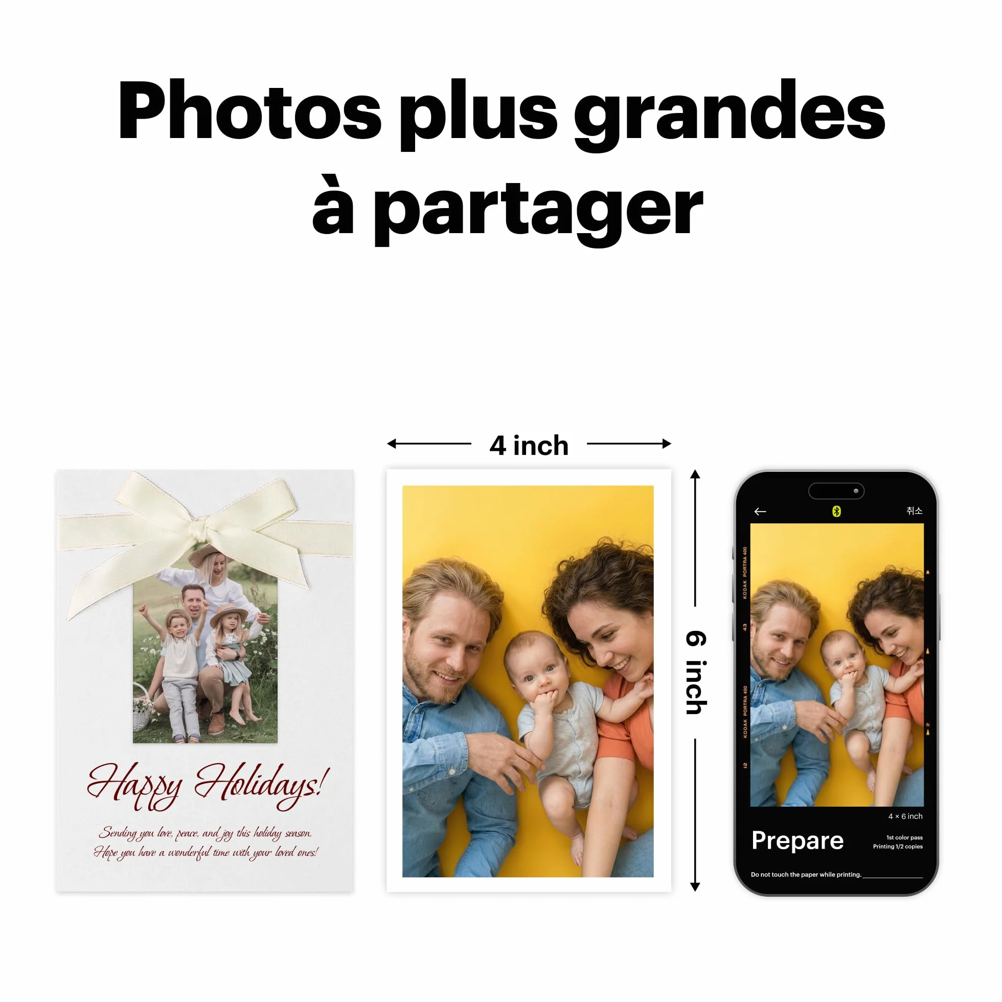 Kodak Dock Plus 4Pass Imprimante Photo 10x15cm + 50 Papier Photo