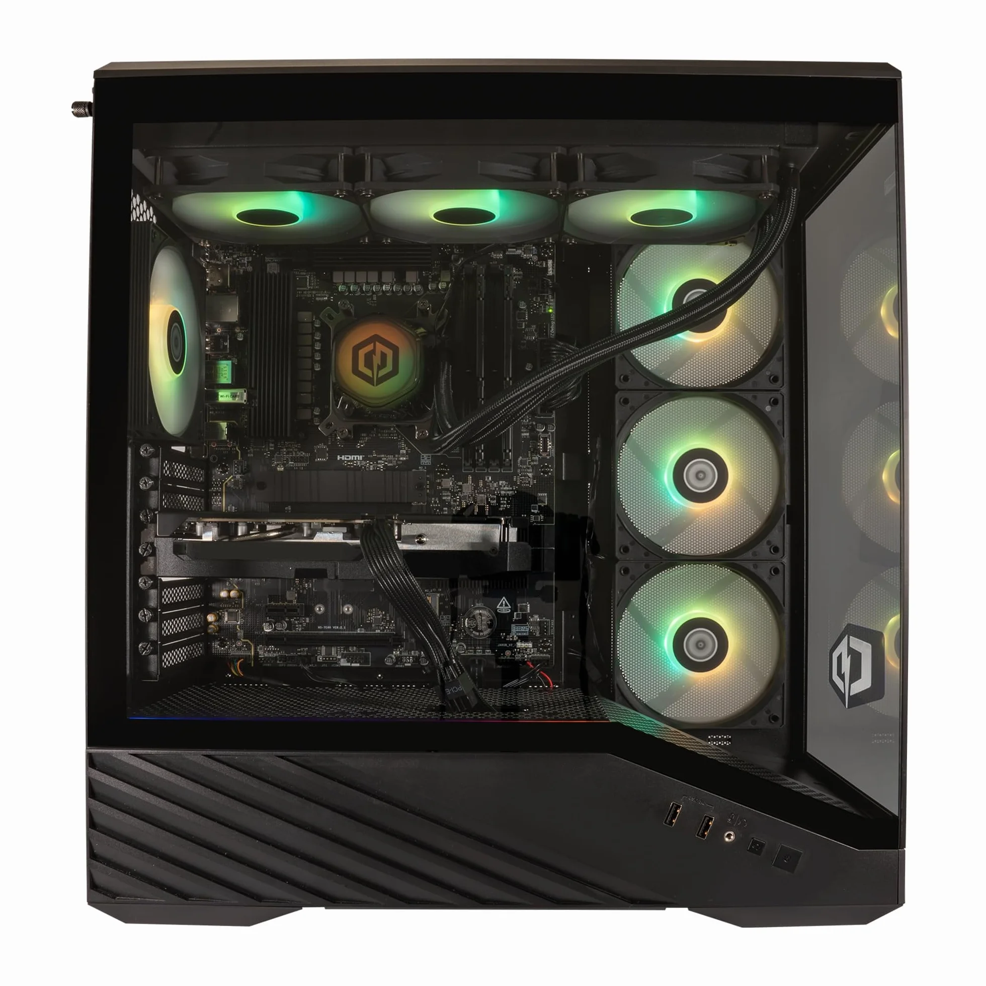 CyberpowerPC Luxe Gaming PC AMD Ryzen 7 9800X3D RTX 5070 Ti 32GB RAM 1TB NVMe SSD 750W PSU Windows 11 Liquid Cooling
