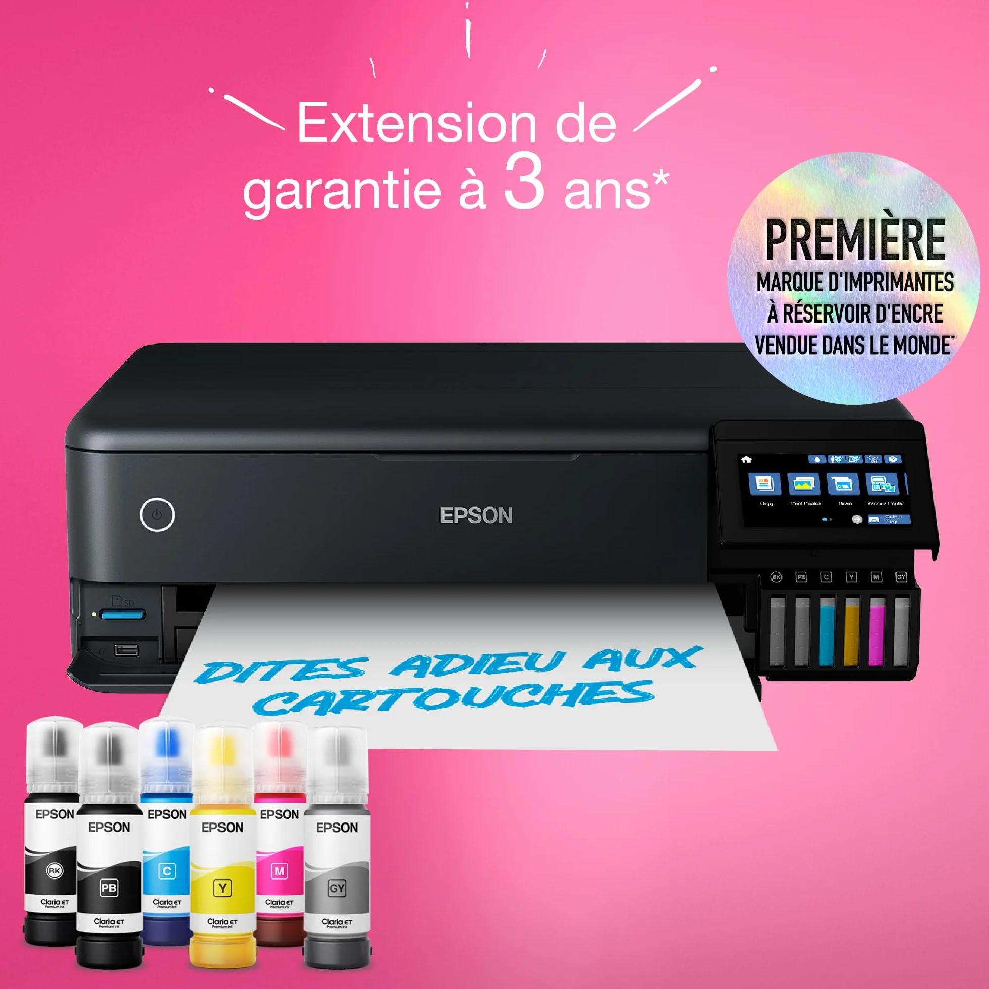 Imprimante photo A3+ EcoTank ET-8550 avec réservoir d'encre Wi-Fi