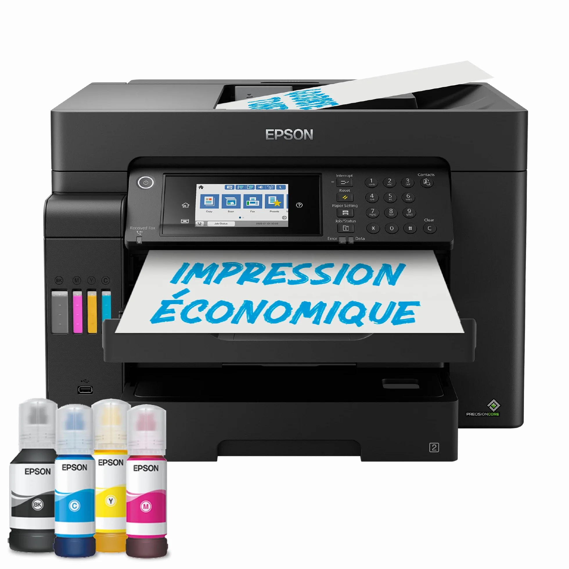 Epson EcoTank ET-16655 Imprimante A3+ Wi-Fi Fax Réservoirs Encre