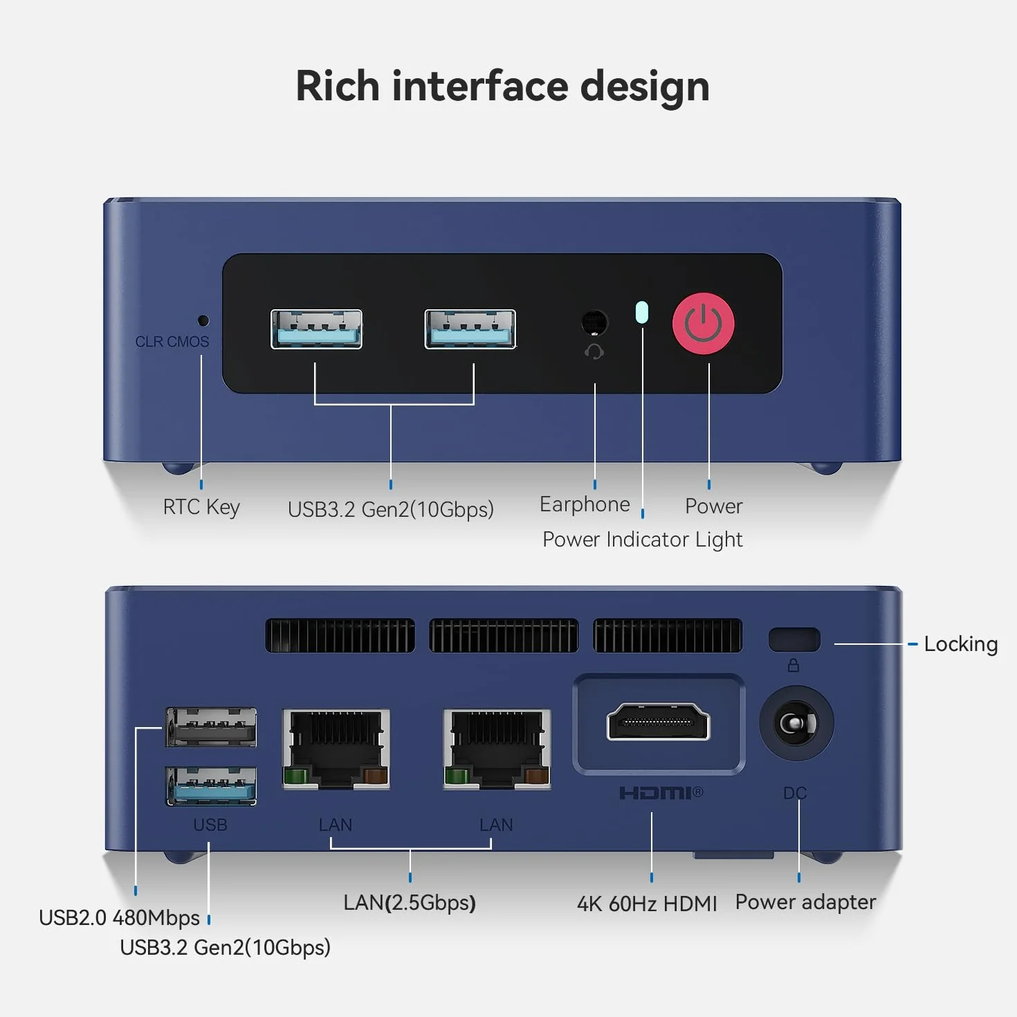 Beelink Mini S13 Mini PC Intel N150 16G DDR4 RAM 500G M.2 SSD Dual LAN 2.5G WiFi 6 BT5.2 HDMI 4K Dual Display