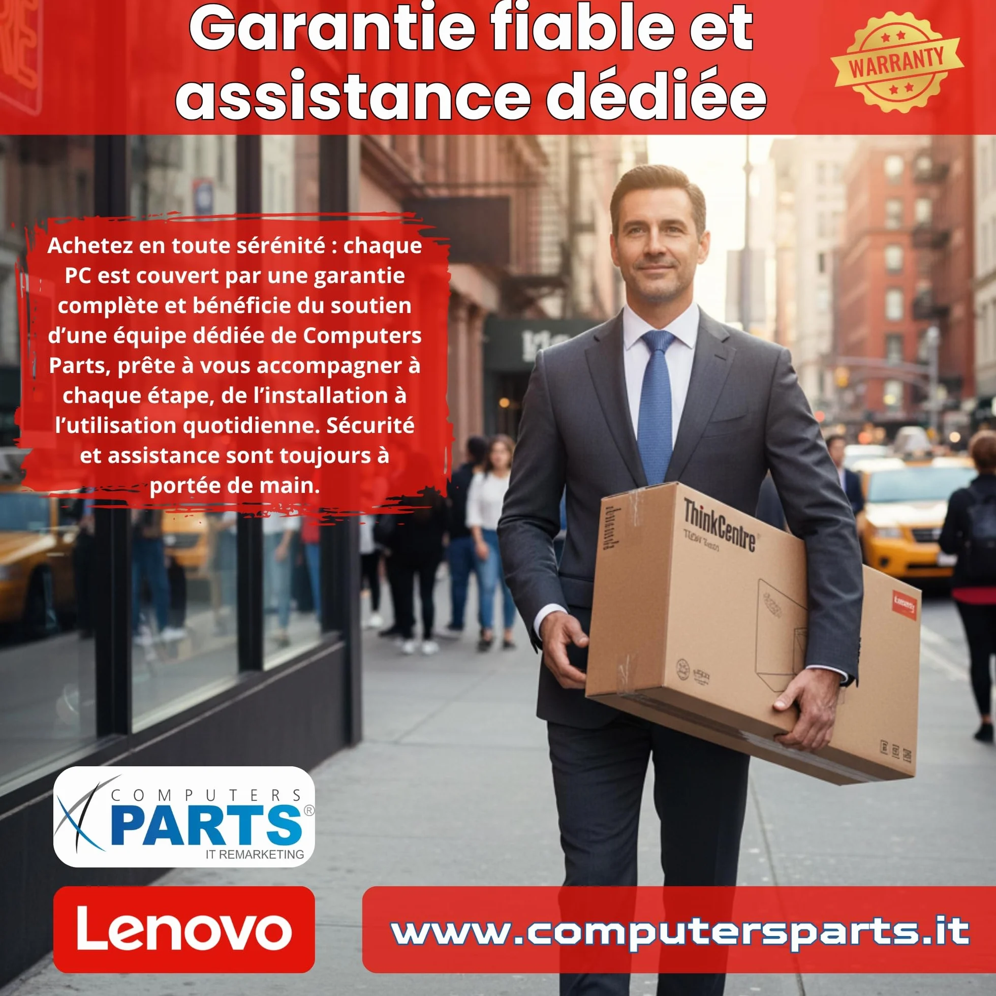 Lenovo ThinkSystem ST50 Serveur Intel Xeon E-2224G 16 Go ECC RAM SSD 2×1 To Win Server 2025 Standard Reconditionné