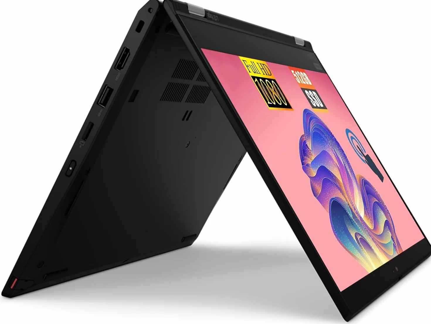 Lenovo ThinkPad L13 Yoga Gen 2 Ordinateur Portable 2 en 1 Intel Core i5-1135G7 Écran Tactile 13,3" FHD 8 Go RAM SSD 512 Go Windows 11 Pro Reconditionné