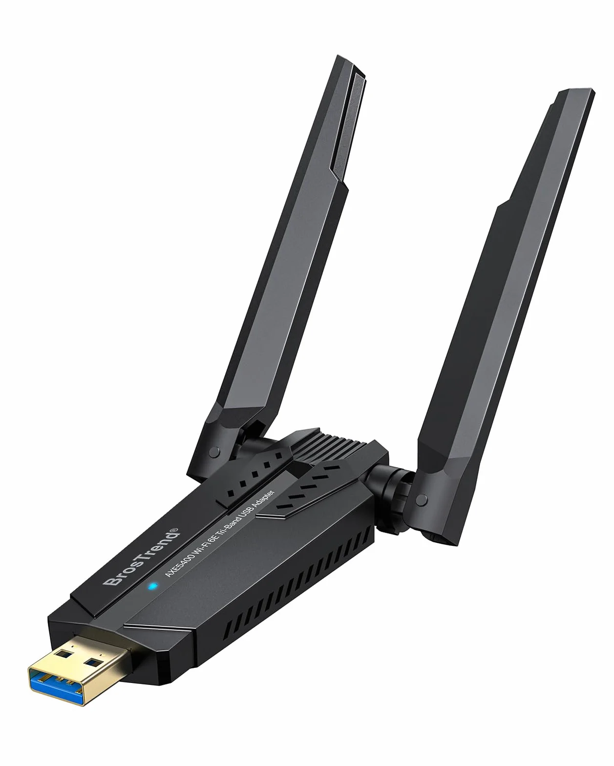 BrosTrend AXE5400 Clé WiFi 6E Tri-Bande 6GHz 5400Mbps USB Adaptateur pour PC Windows 11/10
