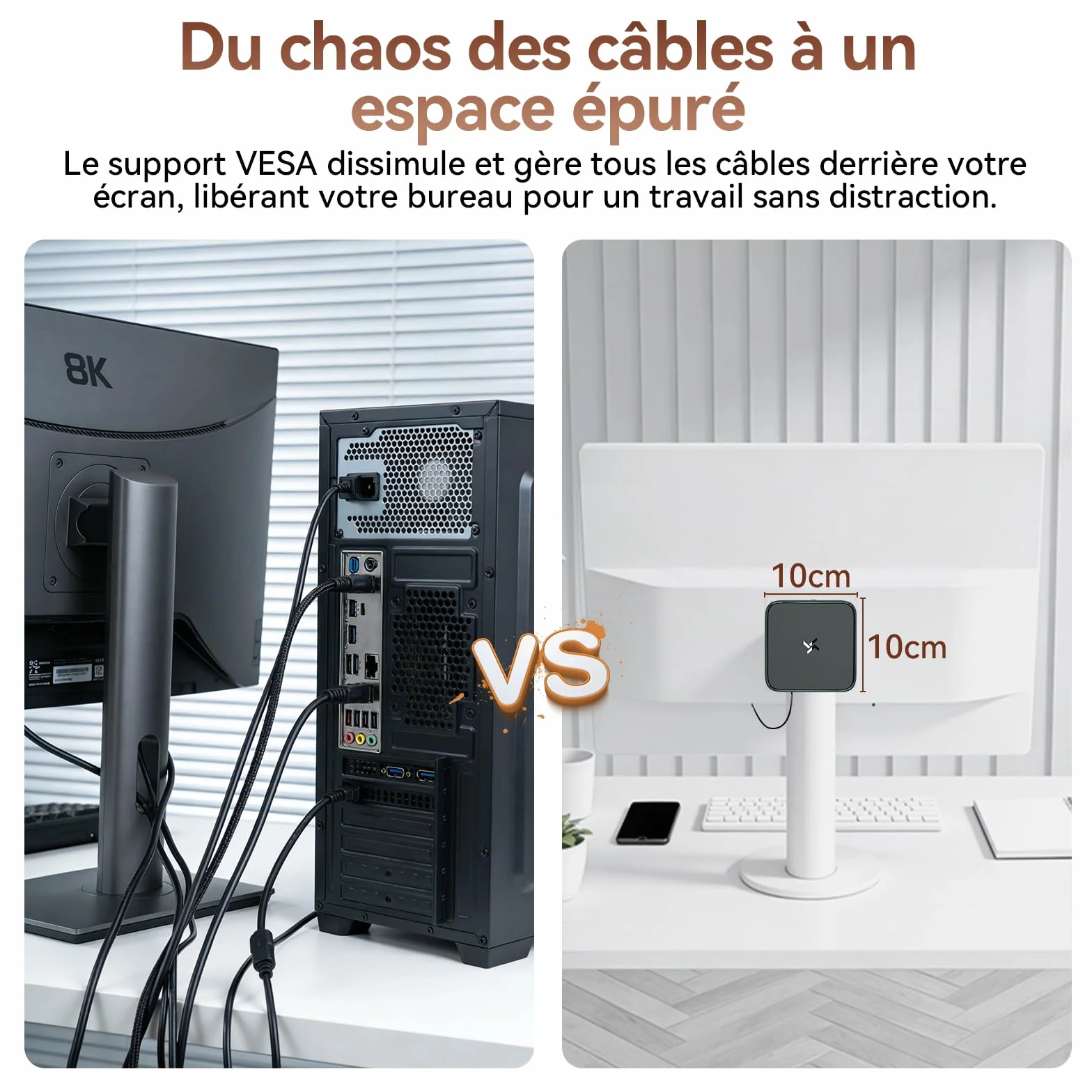 Huidun H80 Mini PC AMD Ryzen 5 16Go RAM 512Go SSD 4K@60Hz UHD Win-11 Pro Ordinateur de Bureau WiFi BT USB 3.2