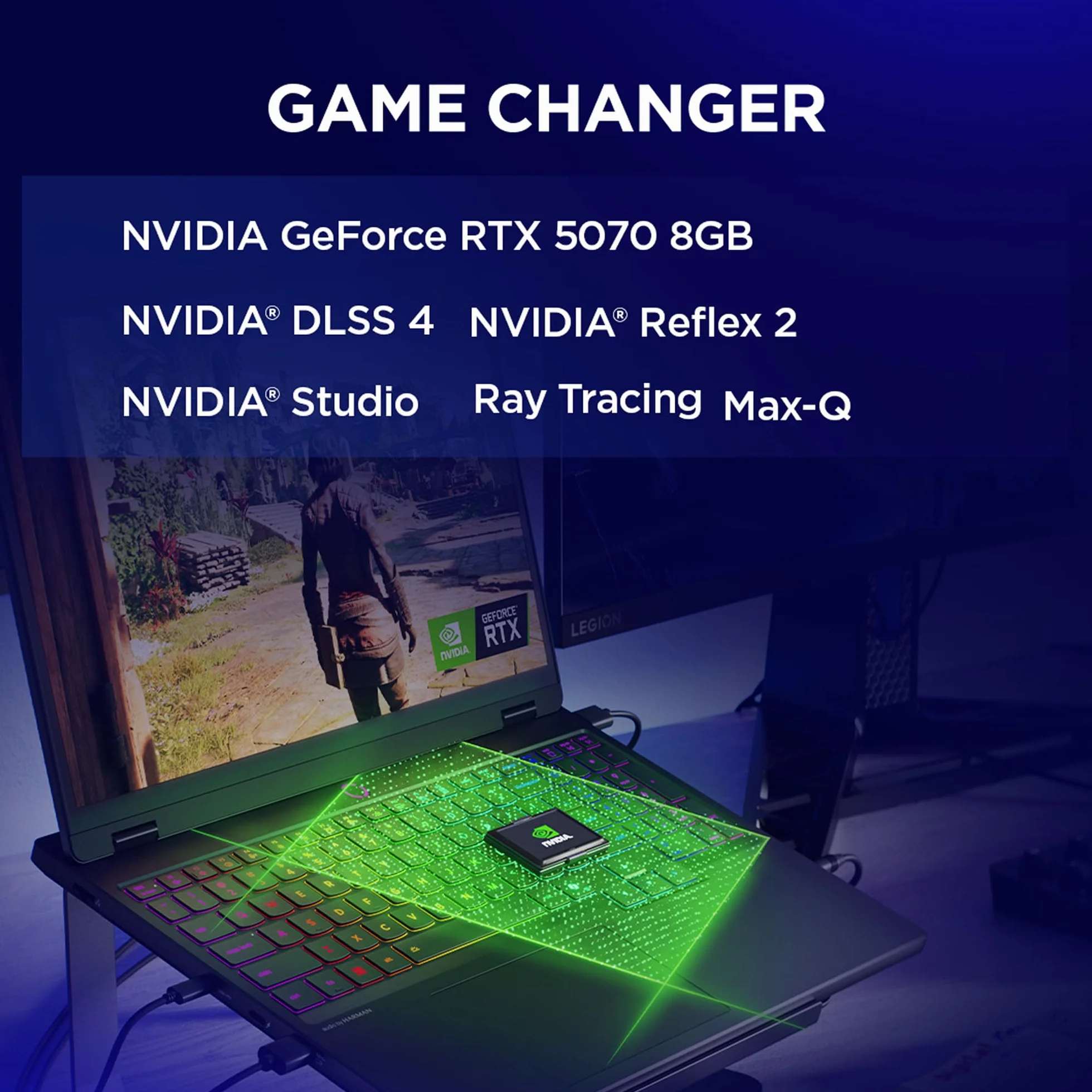 Lenovo Legion 5 15IRX10 Ordinateur Portable Gaming 15.1" OLED WQXGA 165Hz Intel Core i7-13650HX RAM 32Go SSD 1To NVIDIA RTX 5070 8GB Windows 11 Clavier AZERTY Français