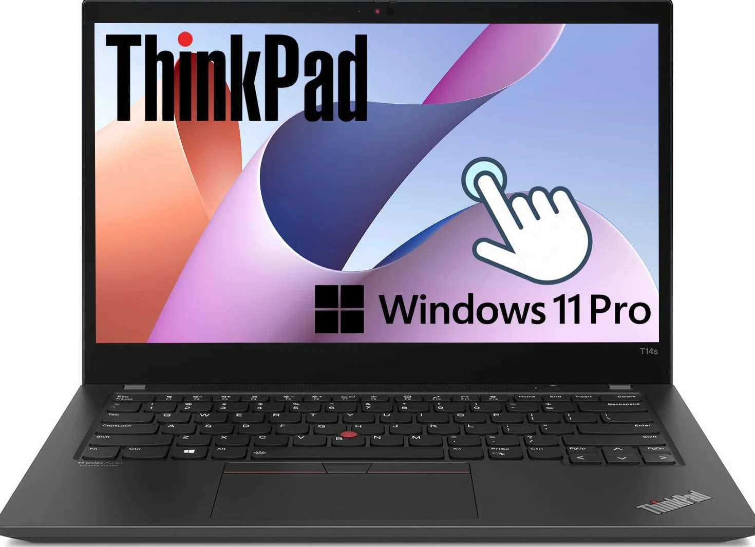 Lenovo ThinkPad T14s Gen 2 Écran Tactile Ordinateur Portable 14 Pouces FHD Intel Core i7-1185G7 32 Go RAM SSD 512 Go Clavier QWERTY Windows 11 Pro Reconditionné