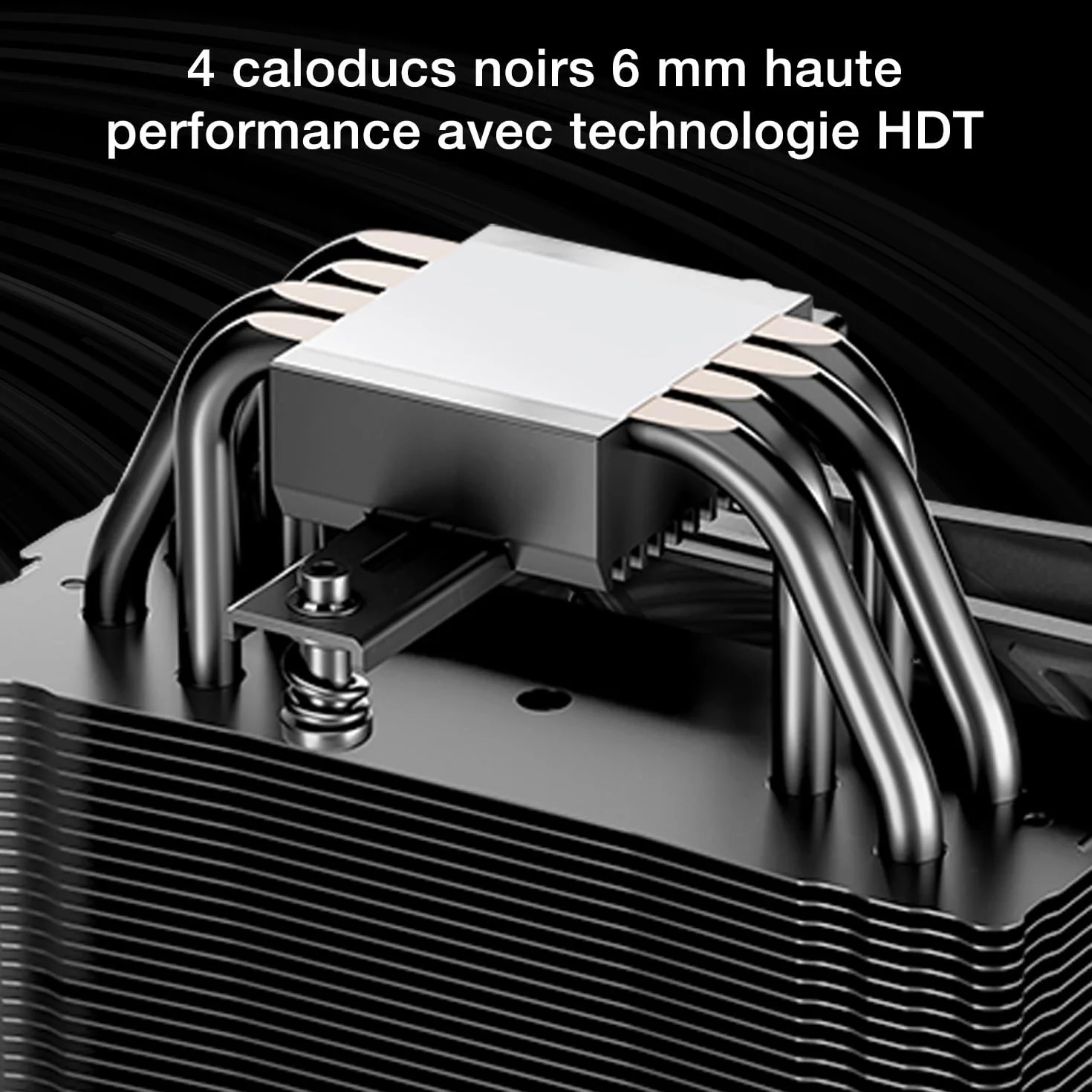 be quiet! Pure Rock 3 Black ventirad radiateur 4 caloducs HDT ventilateur Pure Wings 3 120 mm PWM