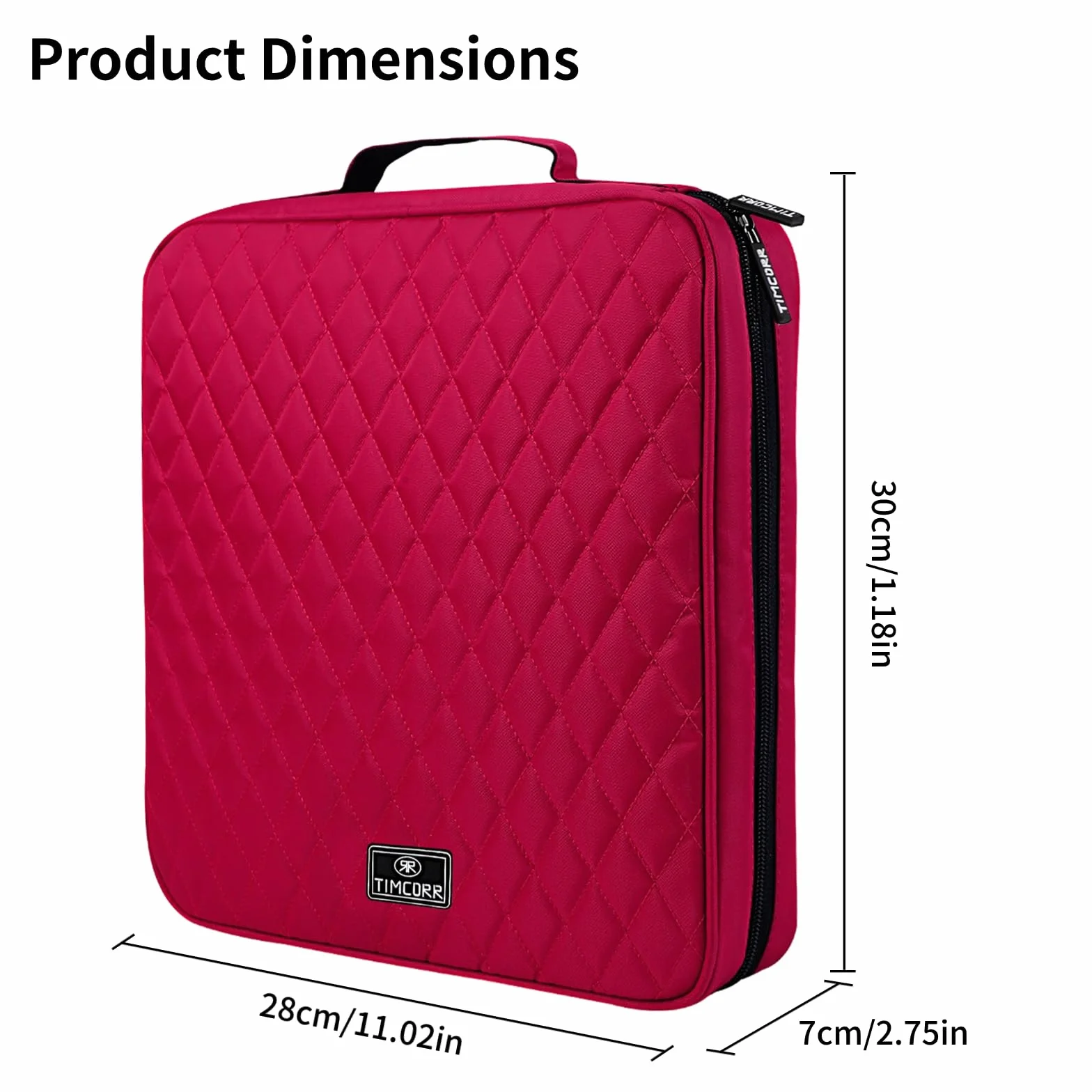 Étui de rangement pour CD et DVD 160 boîtiers capacité Organiseur portable Classeur de transport en plastique