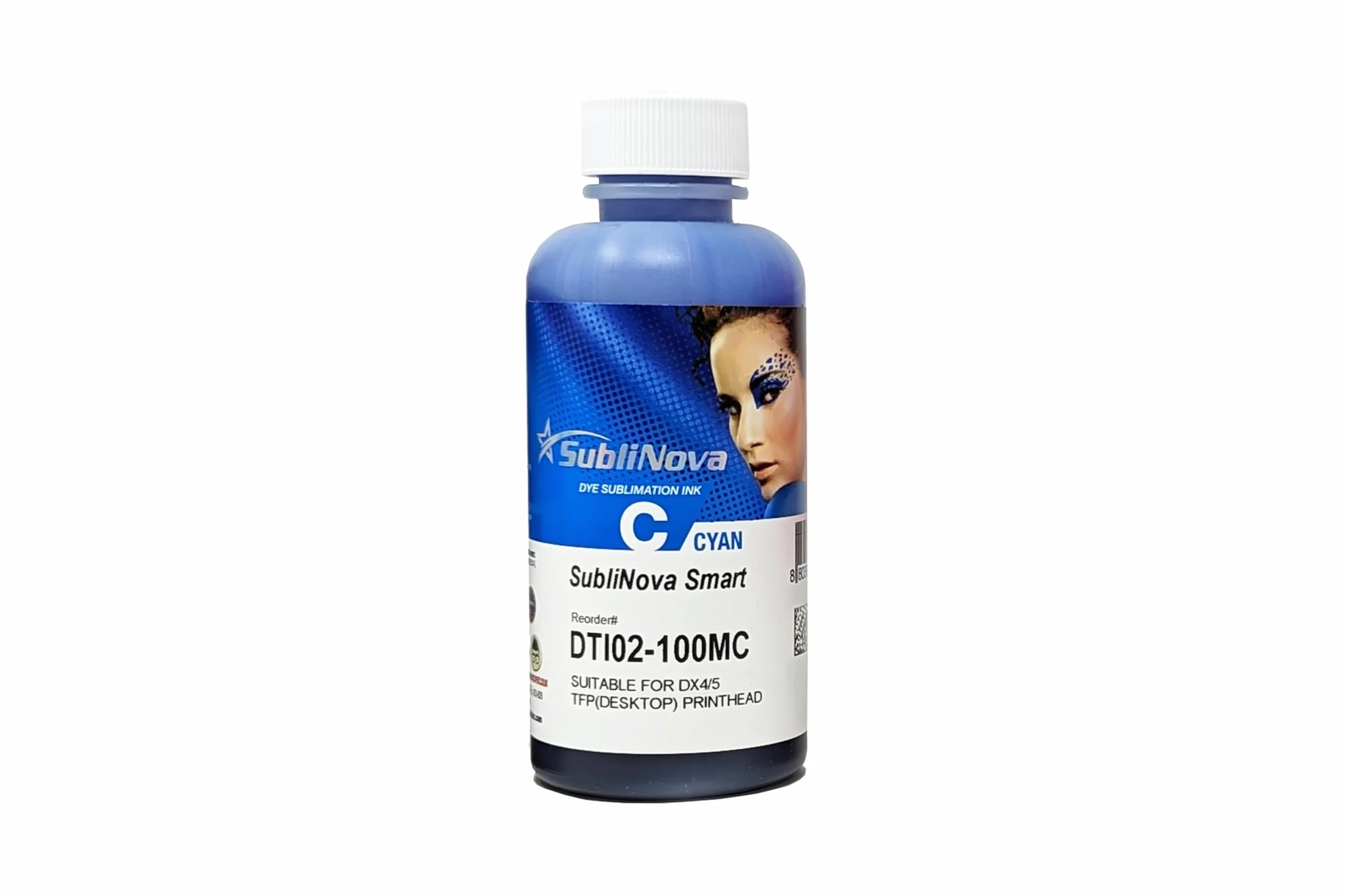 Ink Tec Sublinova Smart DTI Encres de sublimation 100ml Lot de 4 couleurs (C, M, Y, K)
