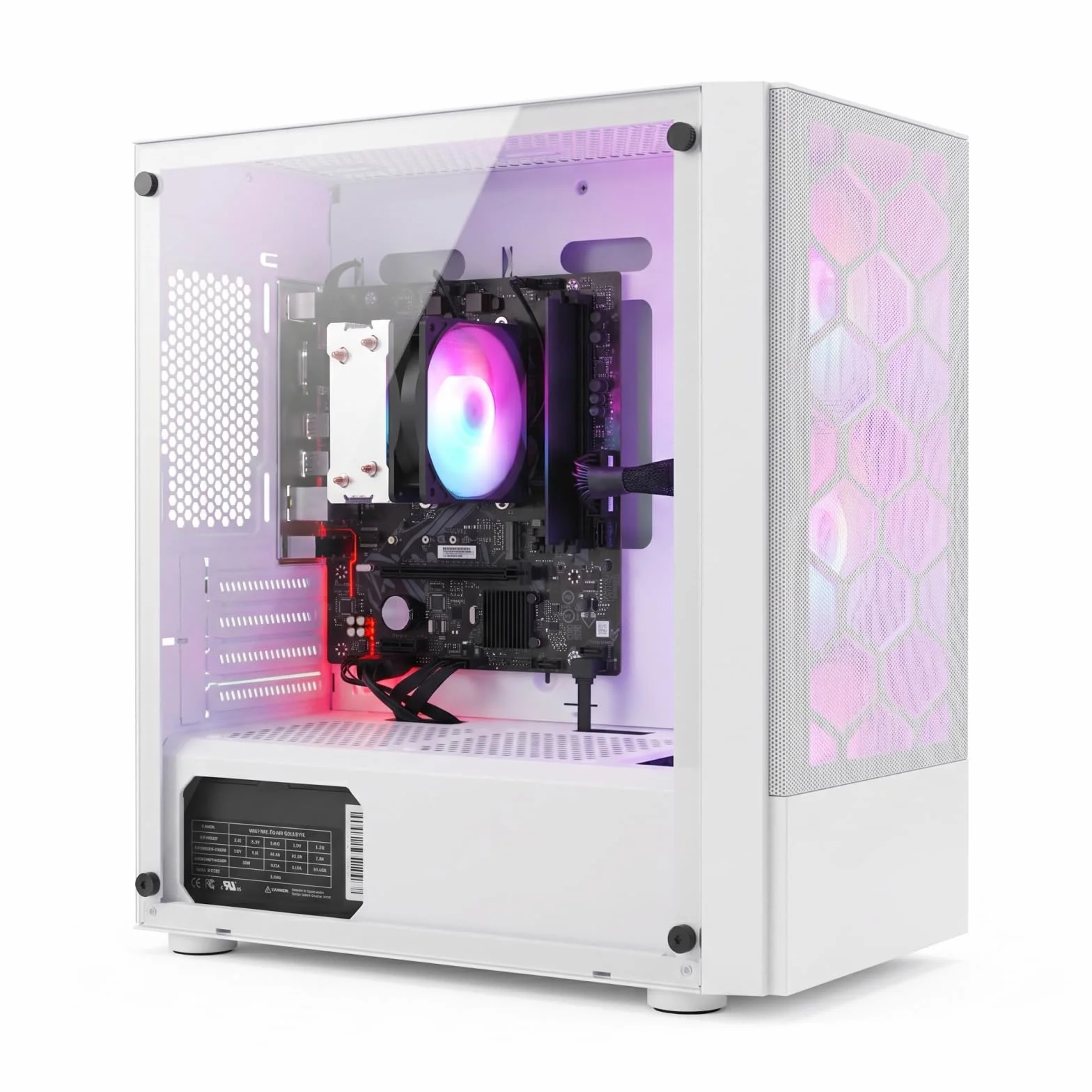 PC Ordinateur de Bureau Ryzen 5 3400G 16Go DDR4 RAM 512Go SSD WiFi6 BT 5.0 Windows 11 Pro