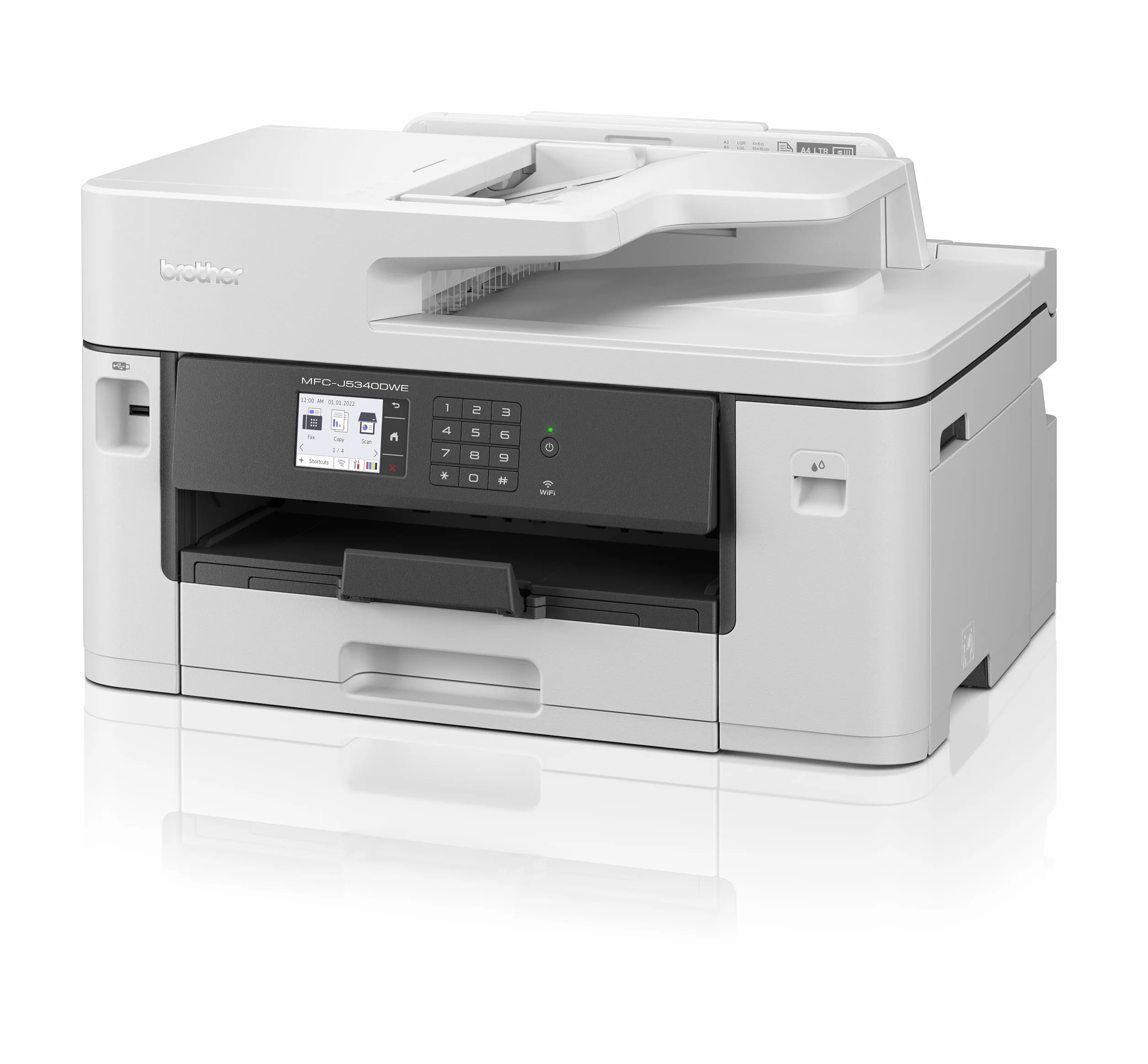 Imprimante jet d'encre couleur multifonction sans fil A4/A3 MFC-J5340DWE