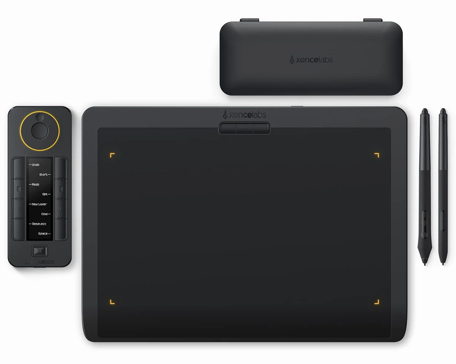 Xencelabs Pen Tablet Medium Bundle Professionnelle Tablette Graphique sans Fil avec Quick Keys, 2 Stylets sans Batterie 12 Pouces Ratio 16:9 Tablette Dessin Graphique pour Windows-Arm/Win/Mac/Linux