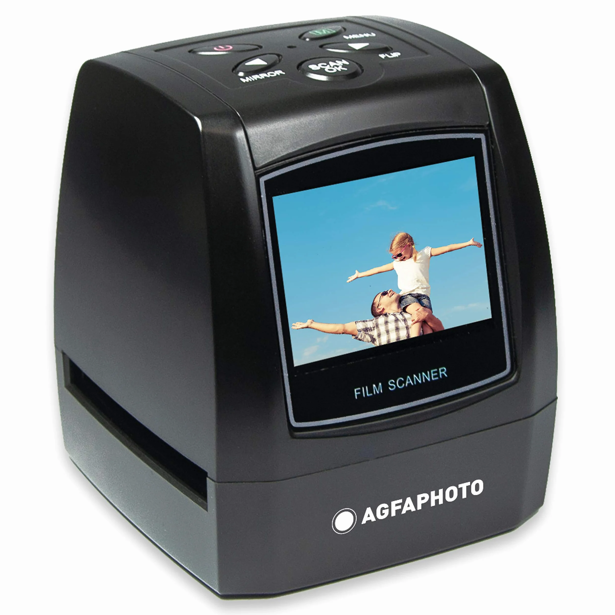 AgfaPhoto Realiview AFS100 Scanner Numérique de Films 35mm/135 et Diapositives 10MP Écran LCD 2.4'' Noir