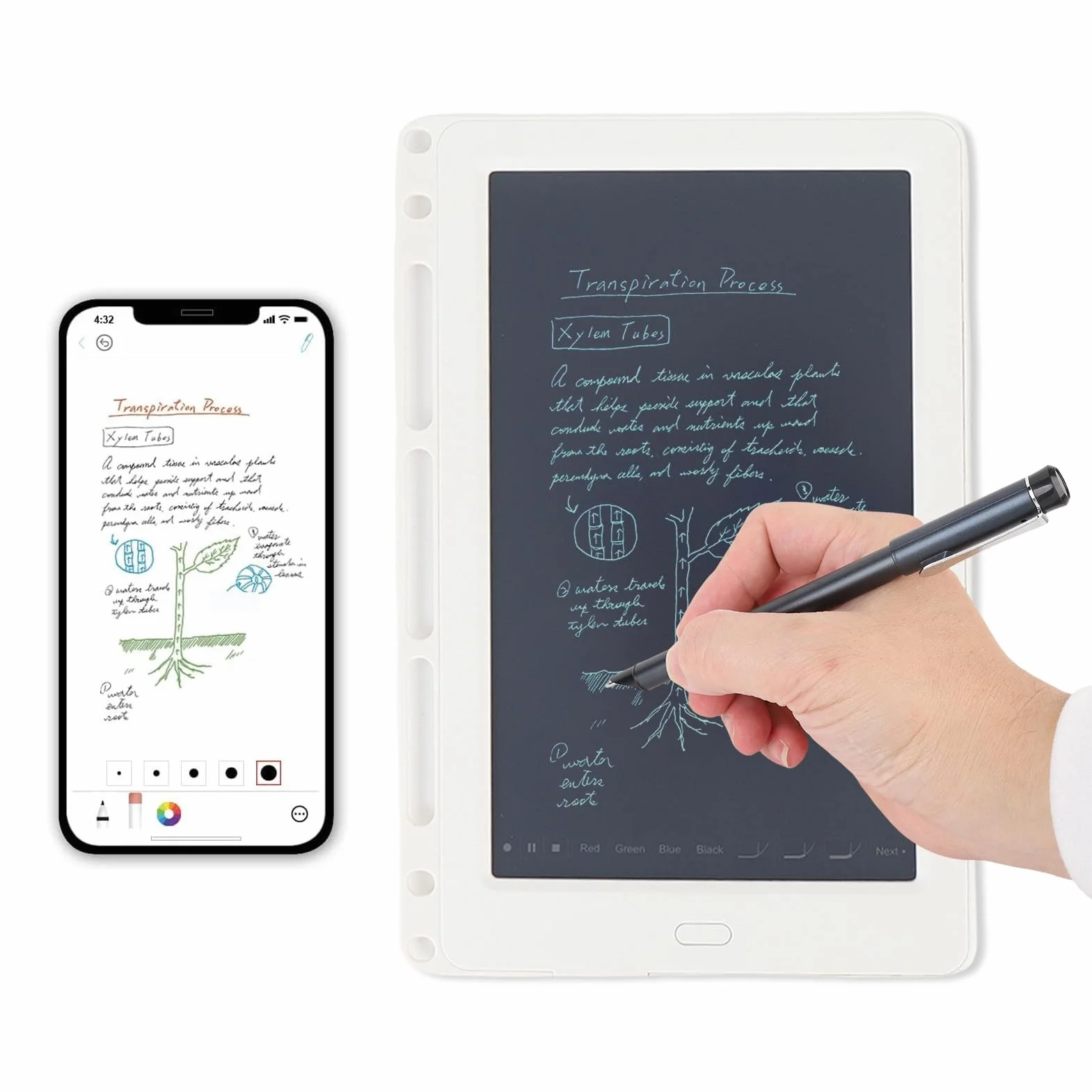 Ensemble de Stylo Intelligent Numérique et Tableau D'écriture, Bluetooth 5.0, Reconnaissance OCR