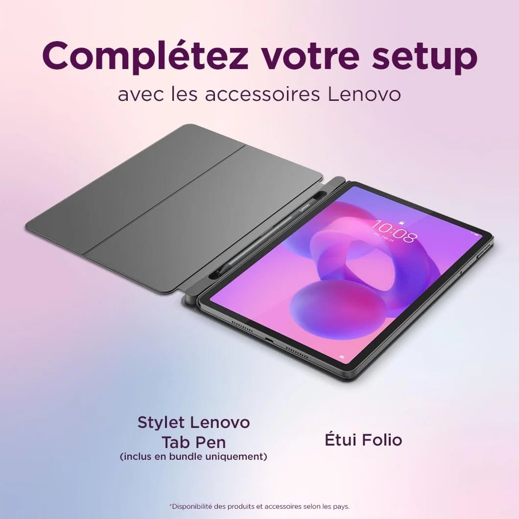 Lenovo Idea Tab 11'' 2.5K 90Hz Tablette Tactile 8Go RAM 128Go Android 15 Gris