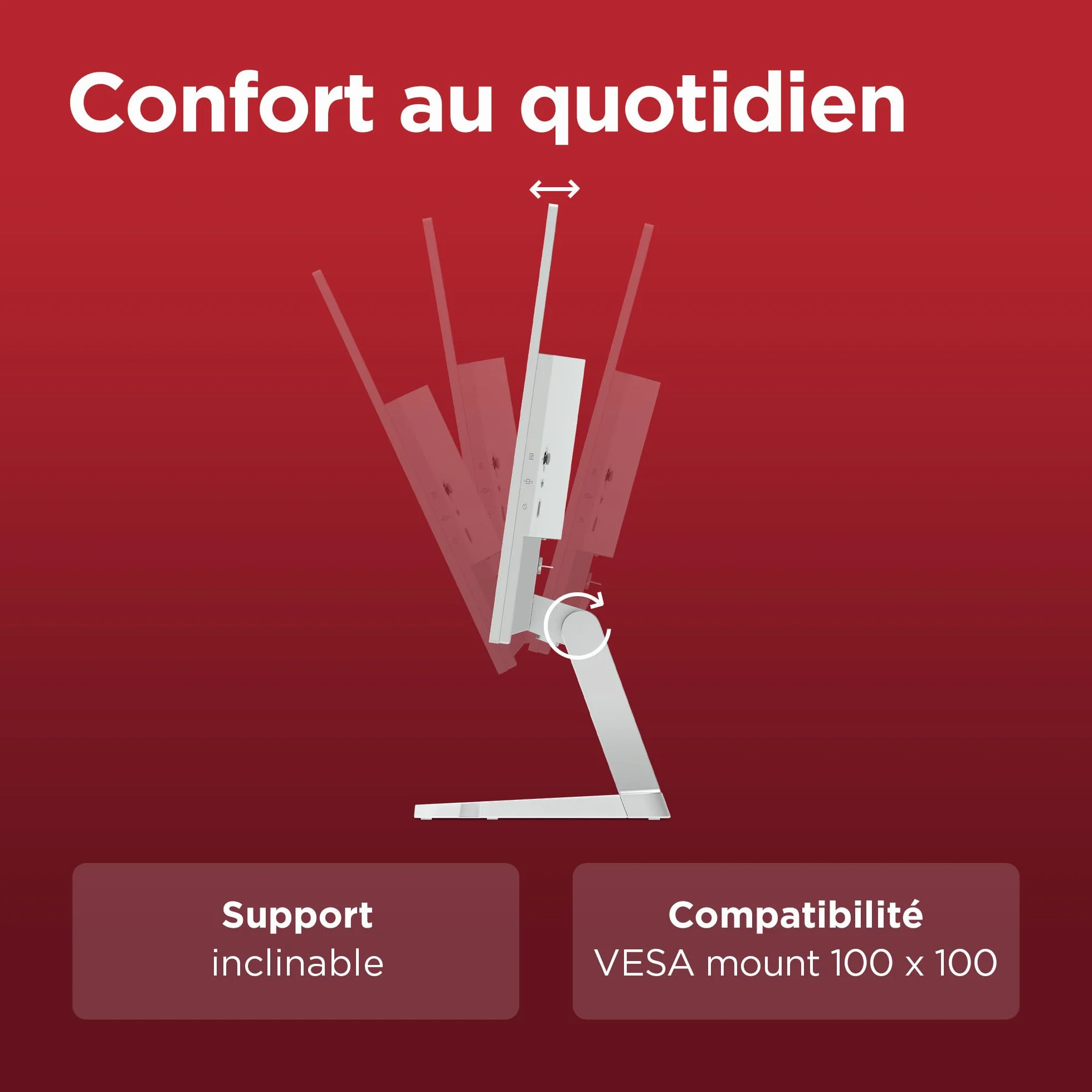 Lenovo L24-4C Écran 23.8'' FHD IPS 144 Hz 1 ms VGA HDMI Gris