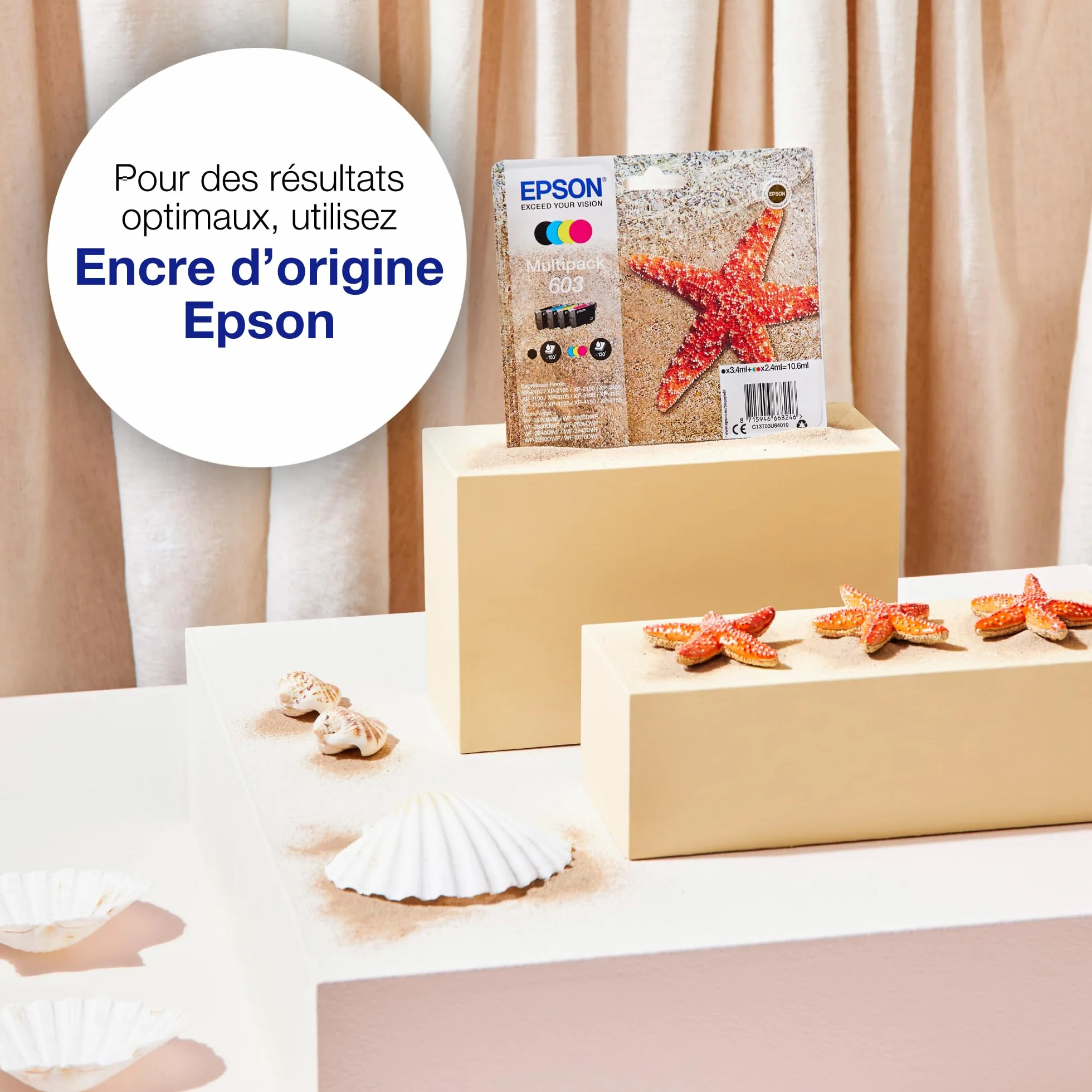 Epson 603 Starfish Genuine 4-Colours Multipack Ink Cartridges