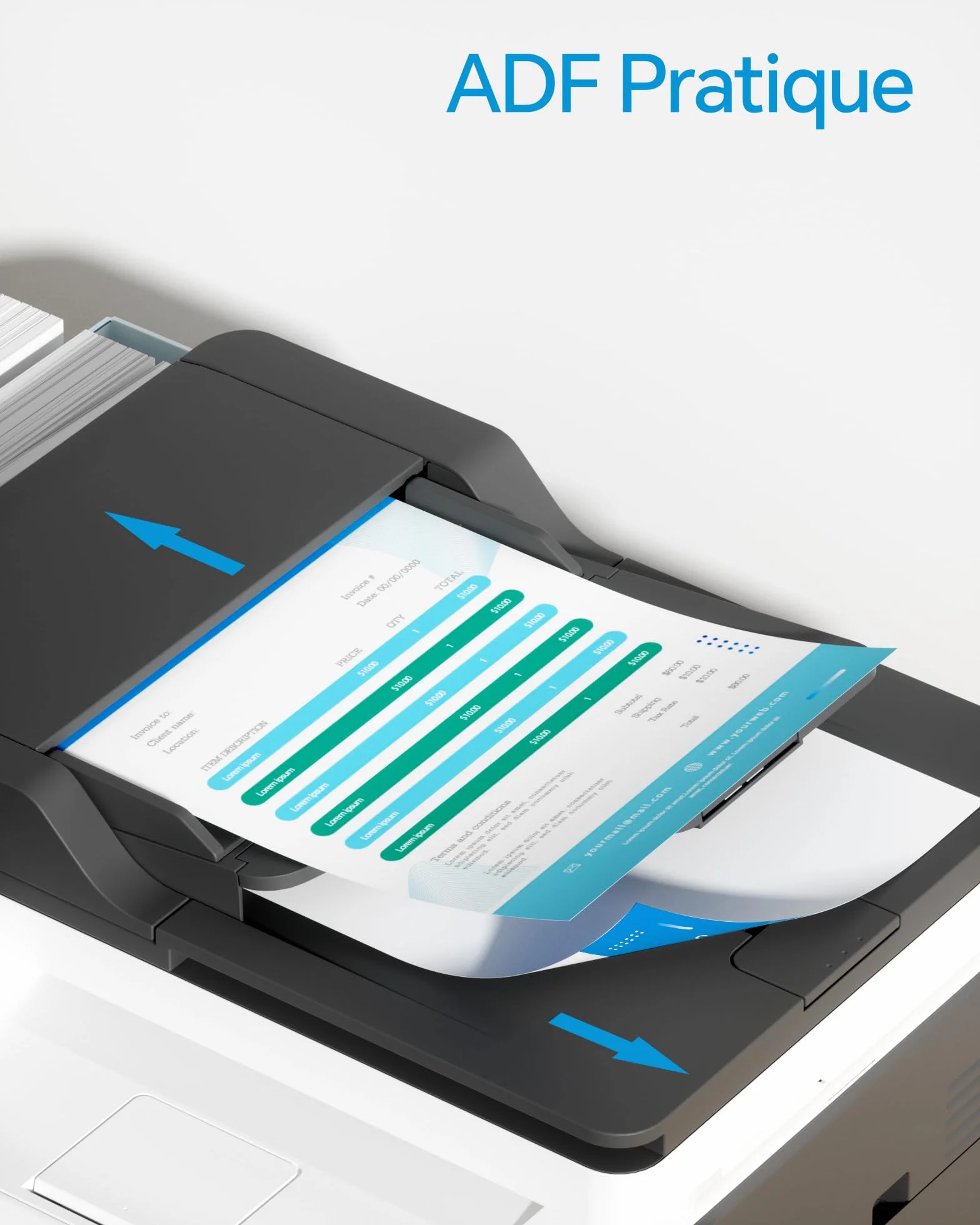PANTUM CM2100ADW Imprimante Laser Couleur Multifonction, Recto-Verso Automatique, ADF, WLAN, USB, 20ppm