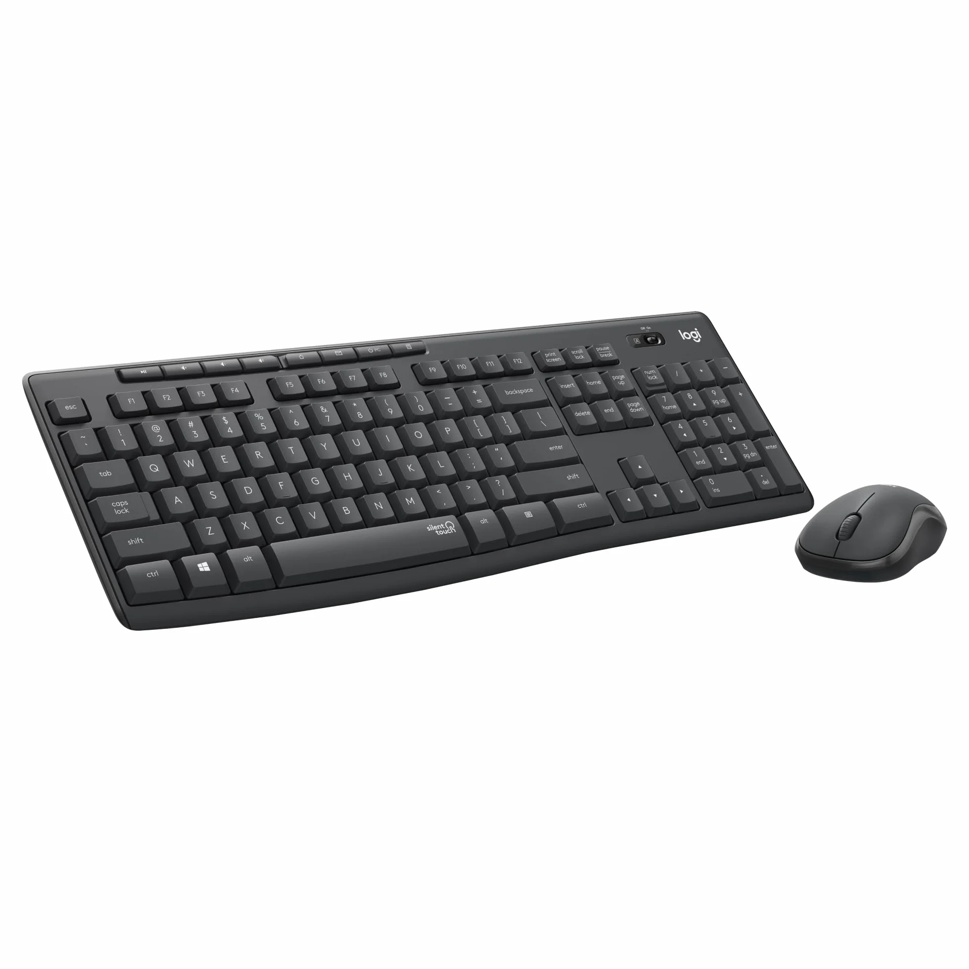 Logitech MK295 Silent ensemble souris et clavier sans fil SilentTouch AZERTY Français Gris