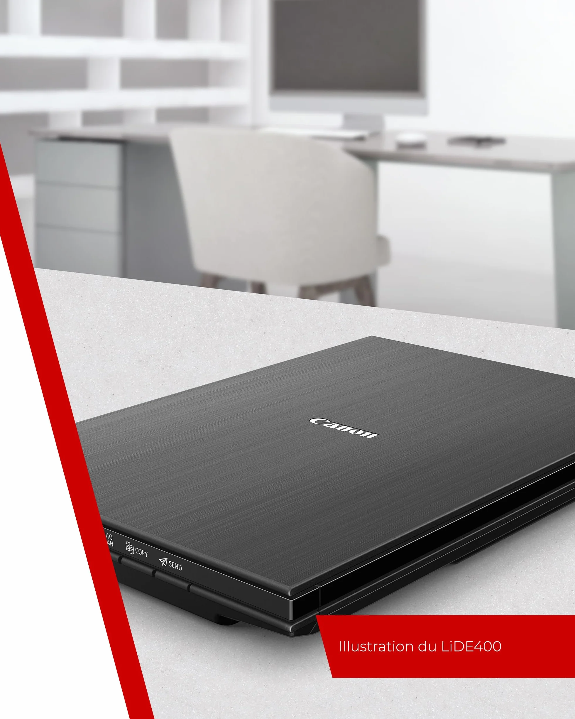 Canon LiDE 400 Scanner de Documents Noir USB Type-C