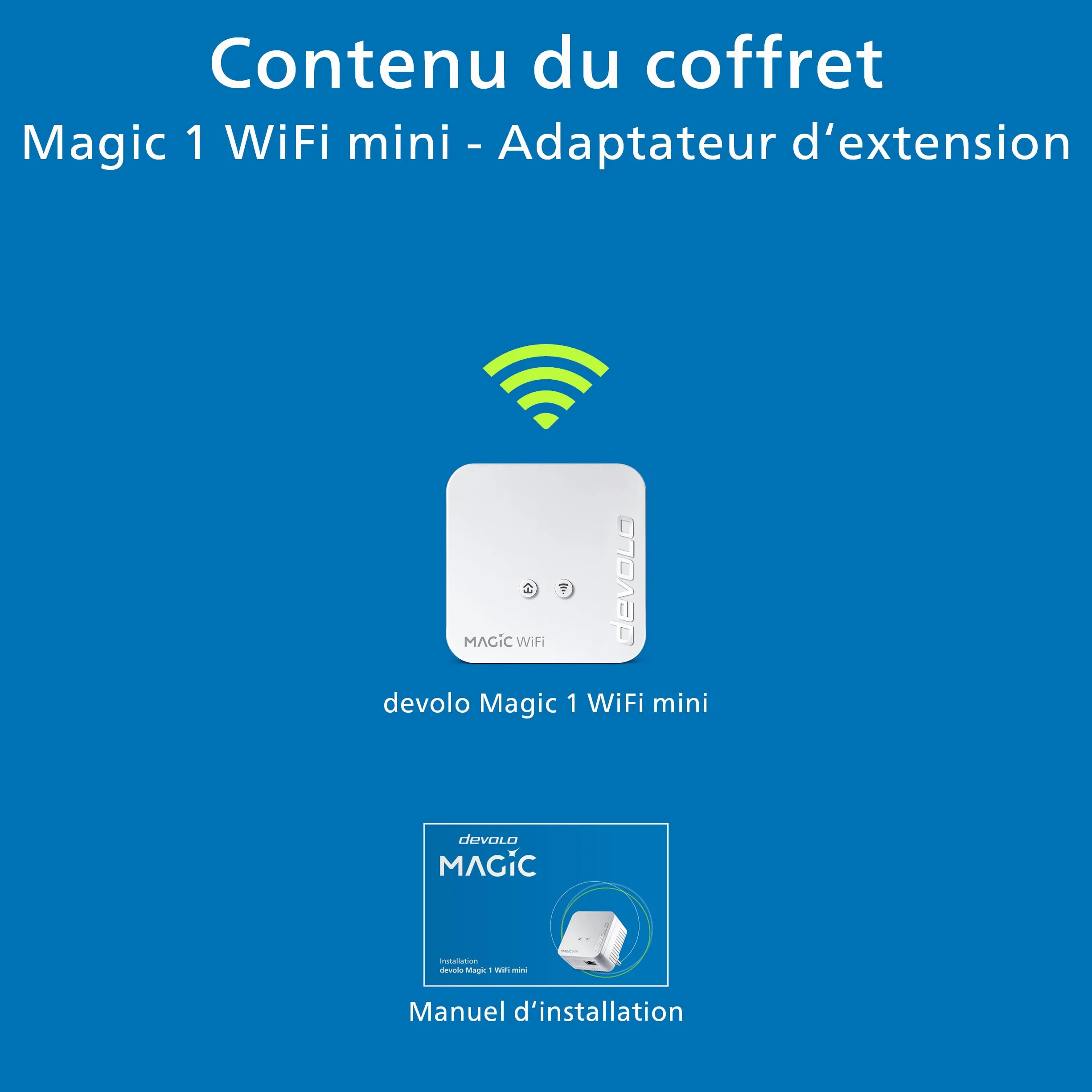 Devolo Magic 1 Wifi Mini Adaptateur CPL compact 1200 Mbps Blanc