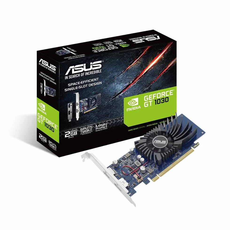 ASUS GeForce GT1030 2G BRK Carte Graphique 2GB GDDR5 Technologie Auto-Extreme GPU Tweak II