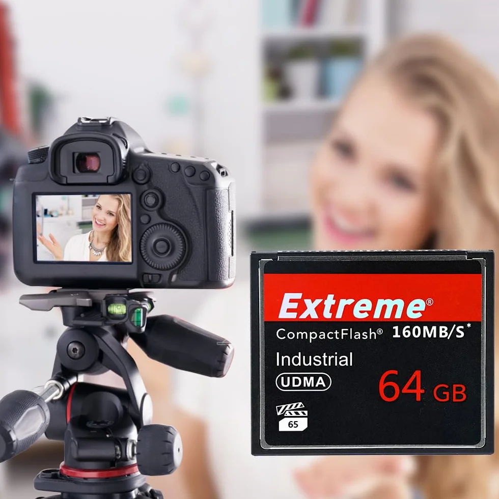 Carte mémoire Compact Flash 64 Go Haute Vitesse UDMA 160 Mo/s Reflex